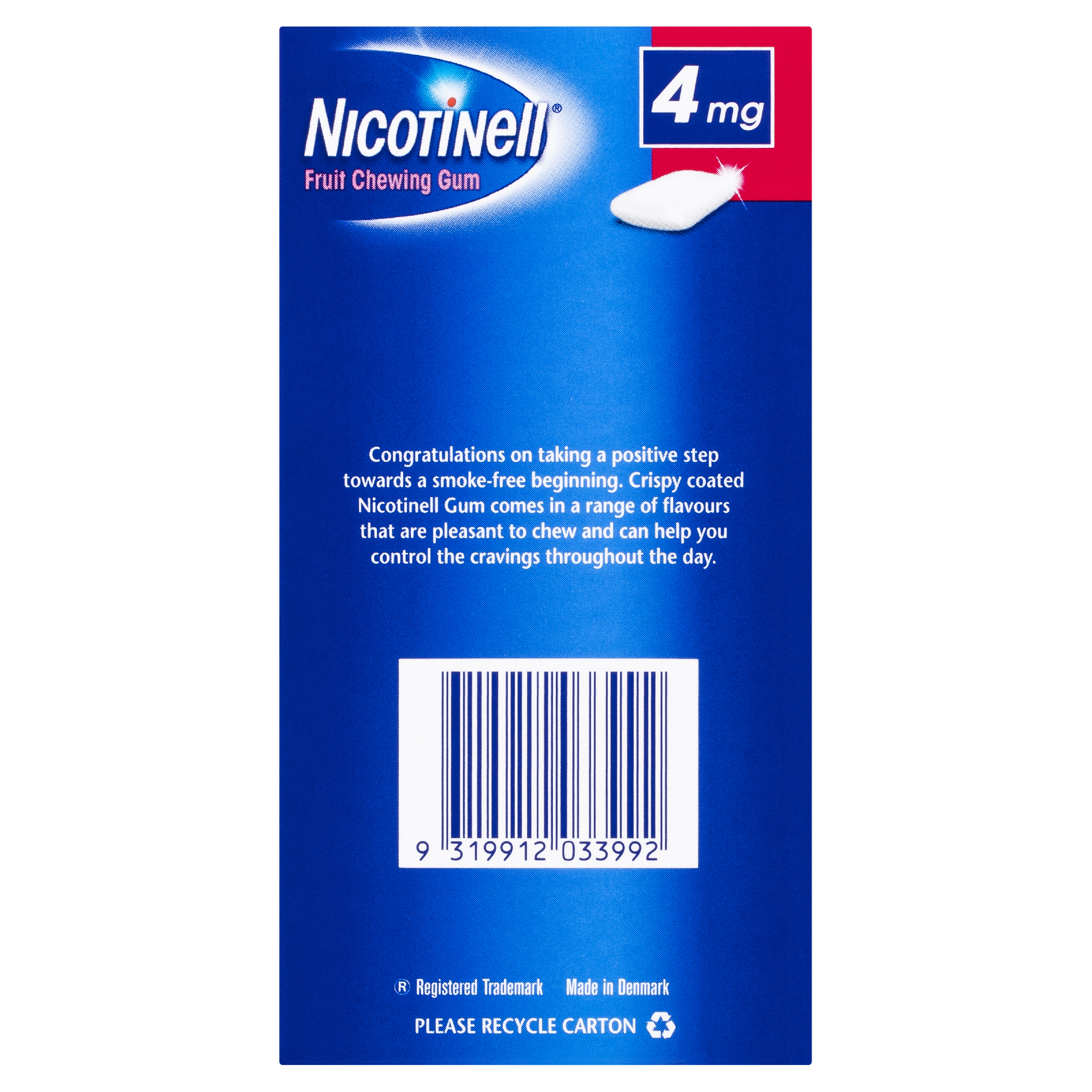 NICOTINELL FRUIT 4MG GUM 96 PACK - Image 3