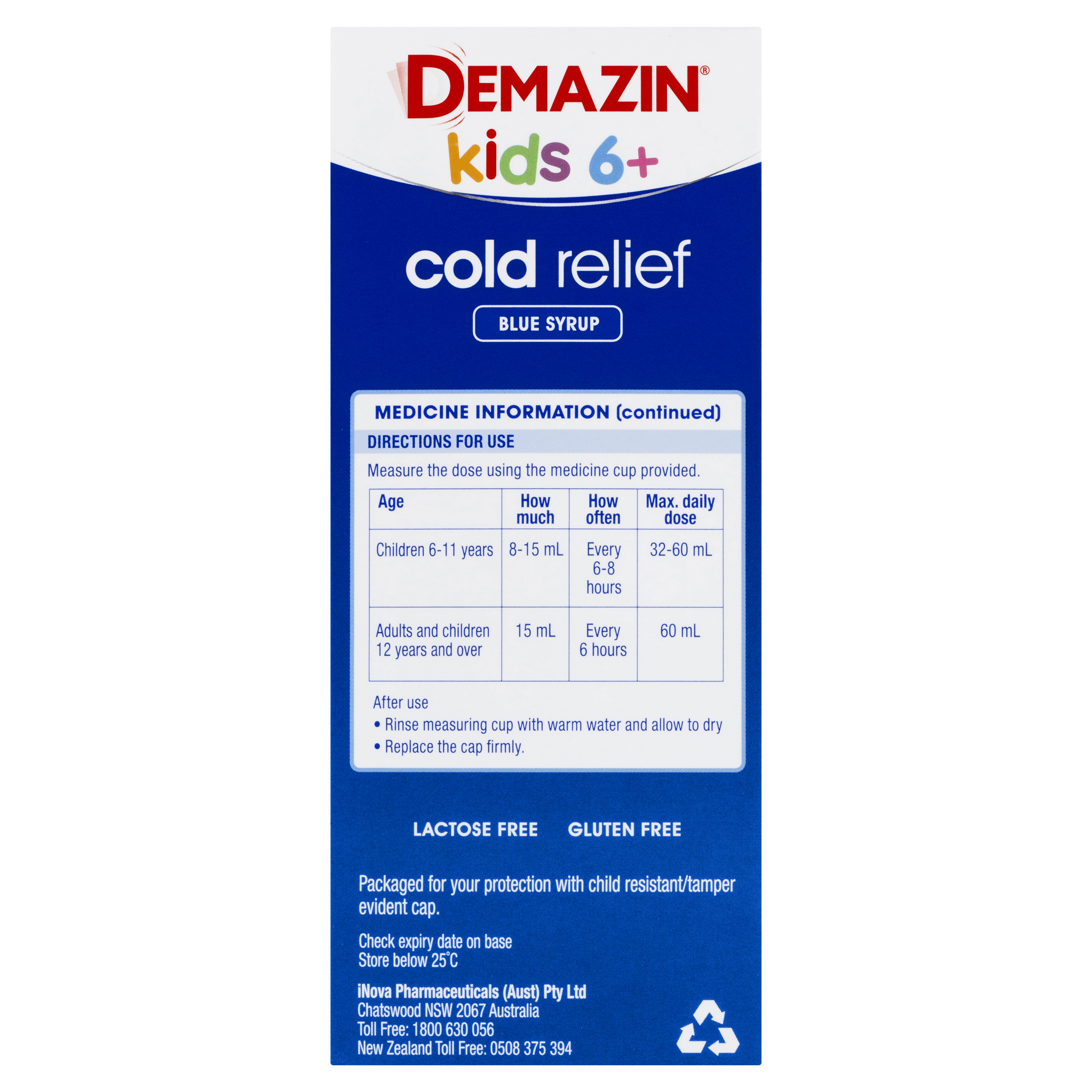 DEMAZIN BLUE SYRUP 200ML - Image 6