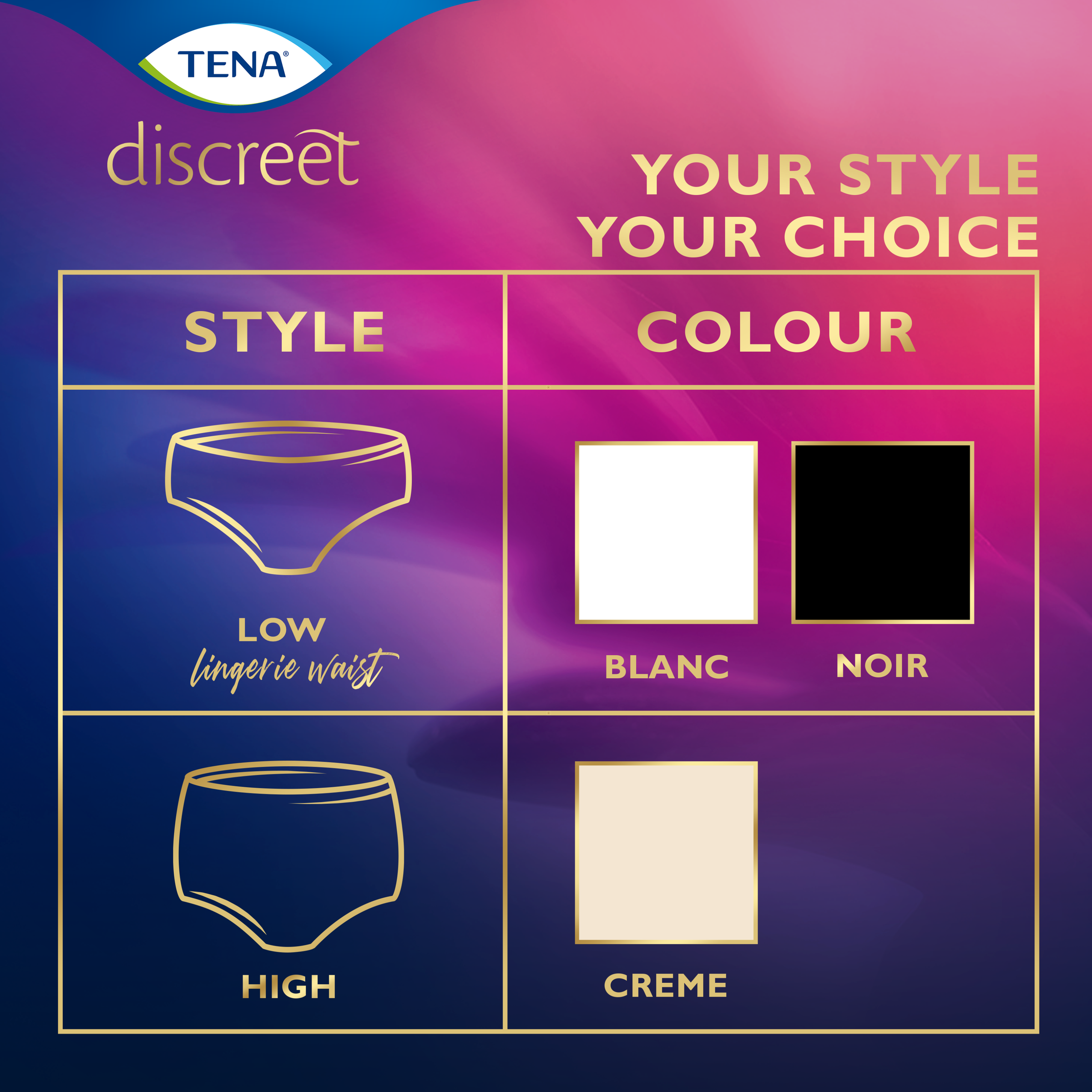 TENA DISCREET UNDERWEAR HIGH WAISTED 7D BLACK MEDIUM 9 PACK - Image 9