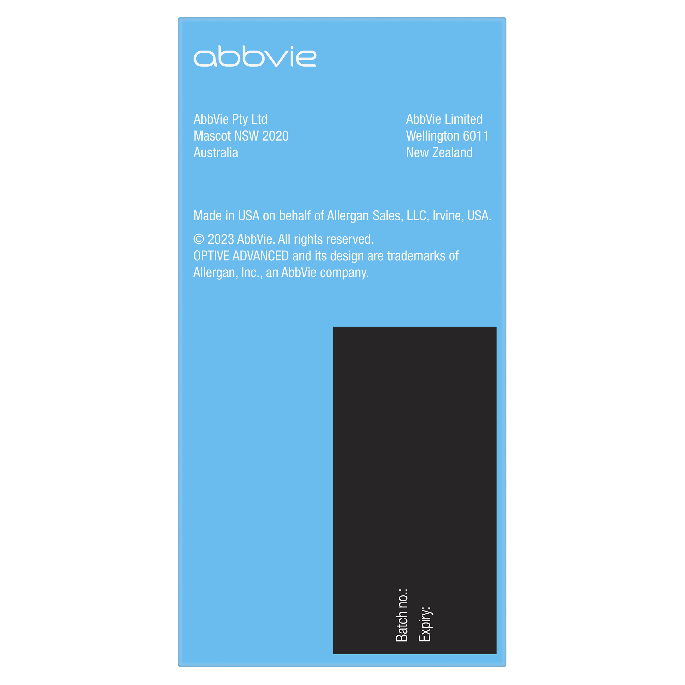 OPTIVE ADVANCED LUBRICANT EYE DROPS  0.4ML 30 PACK - Image 6