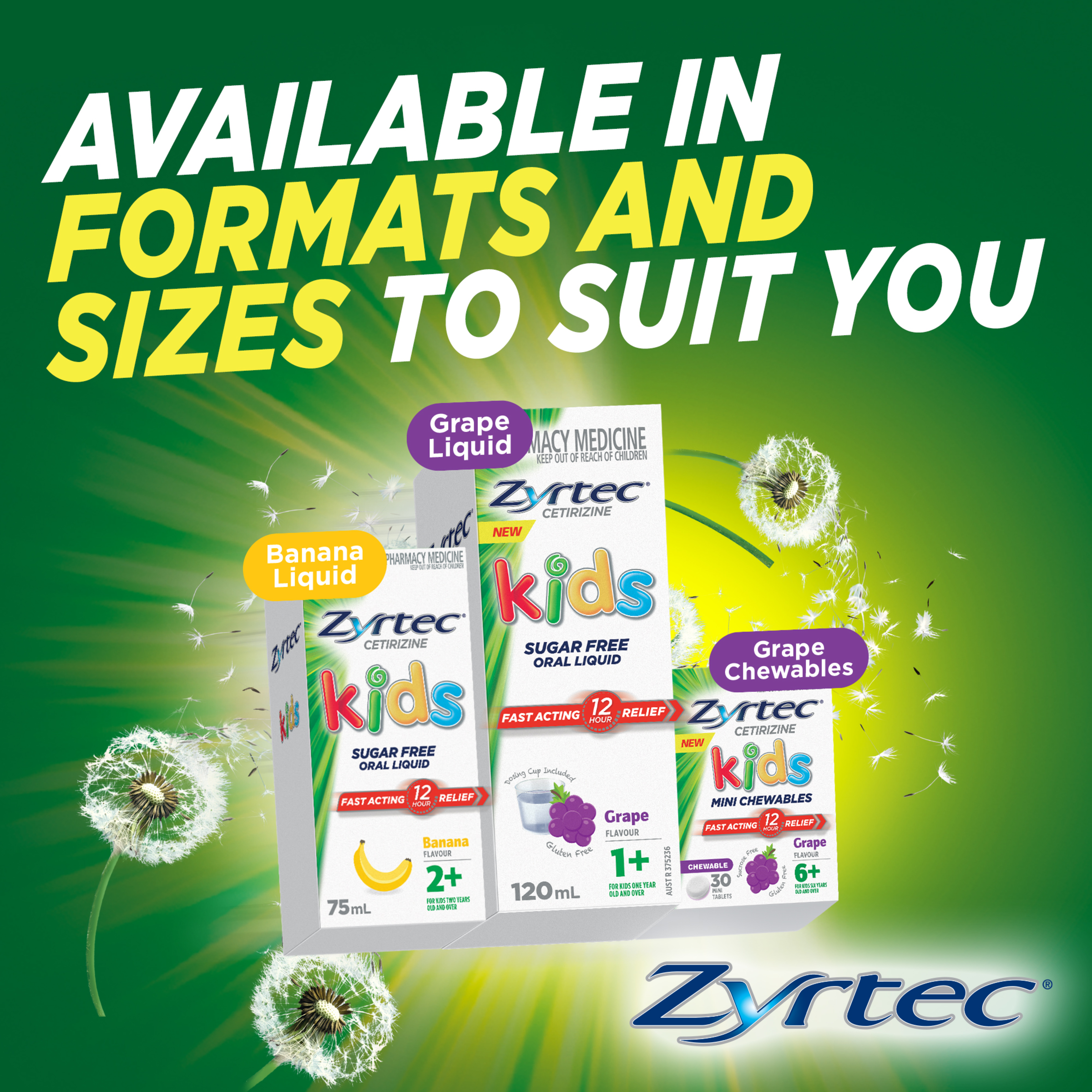 ZYRTEC KIDS LIQUID GRAPE 60ML - Image 10