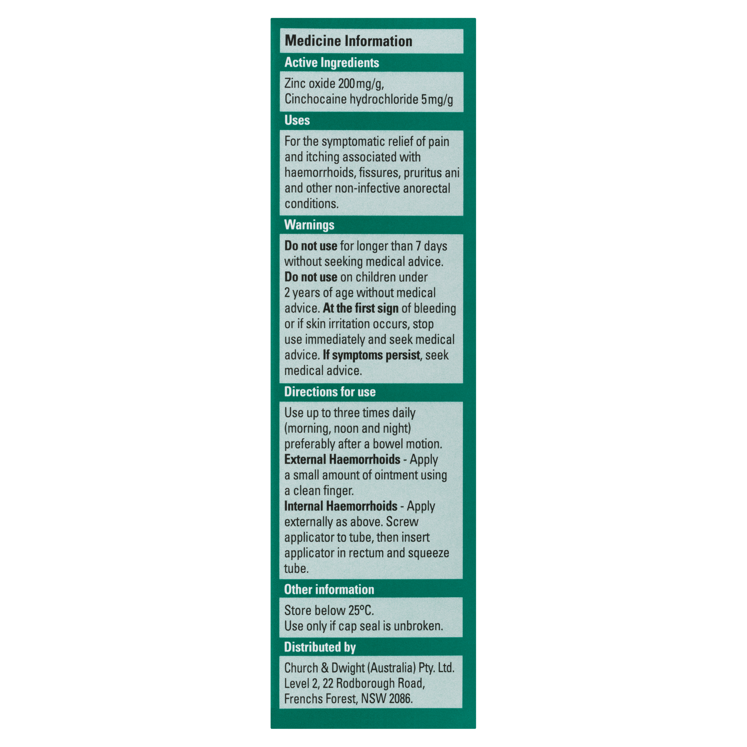 RECTINOL HAEMORRHOID RELIEF OINTMENT 50G - Image 4