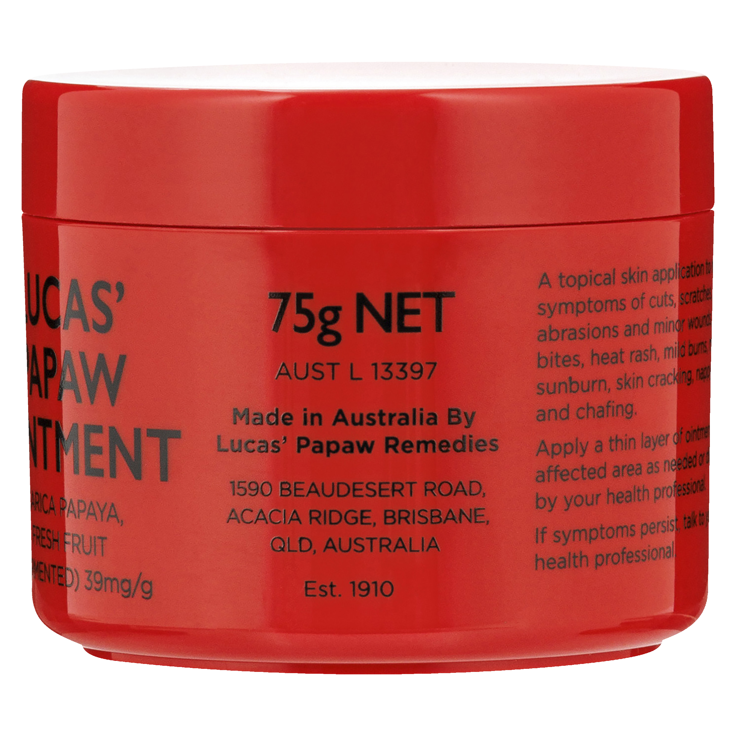 LUCAS PAPAW PAPAYA OINTMENT 75G - Image 2