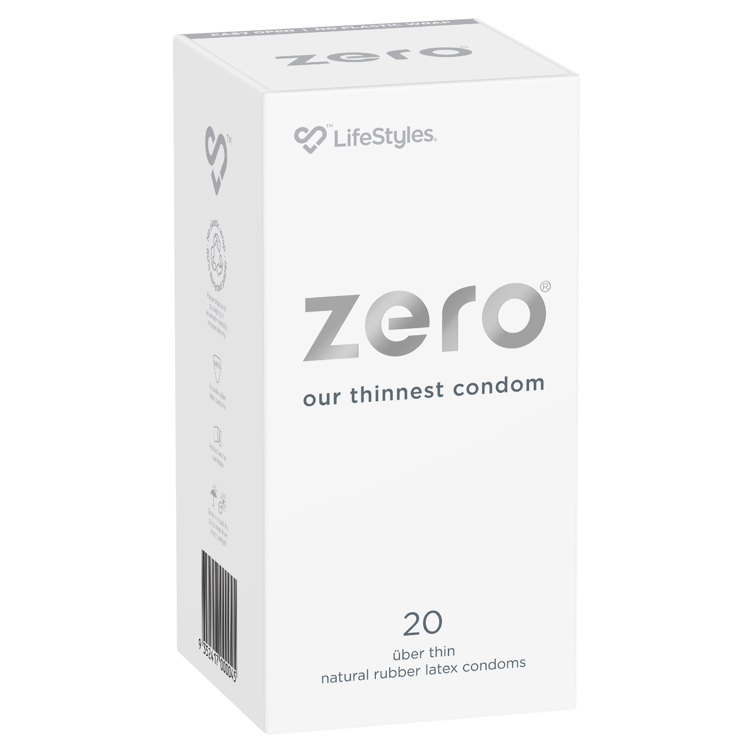 LIFESTYLES ZERO CONDOMS UBER THIN 20 PACK