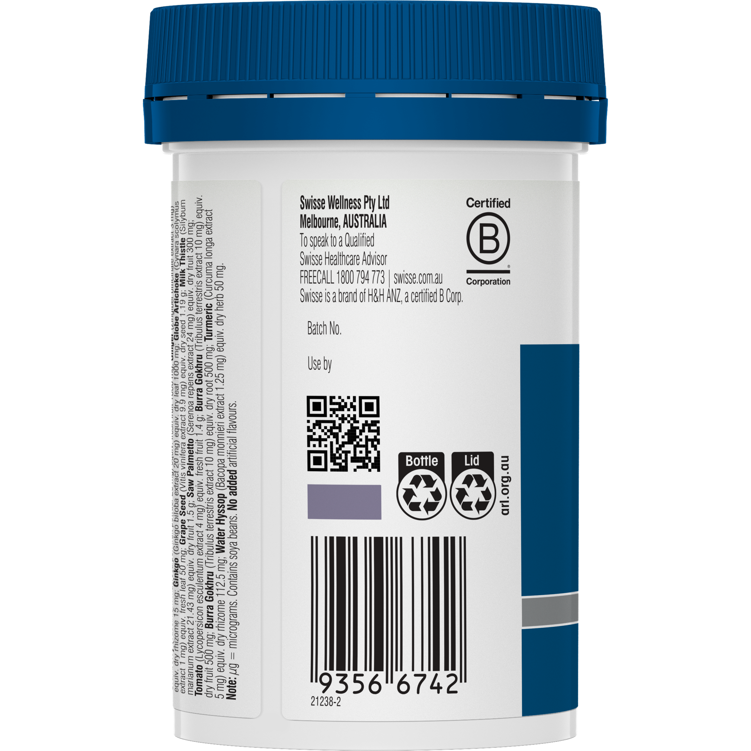 SWISSE ULTIVITE MENS 50+ MULTIVITAMIN TABLETS 60 - Image 4