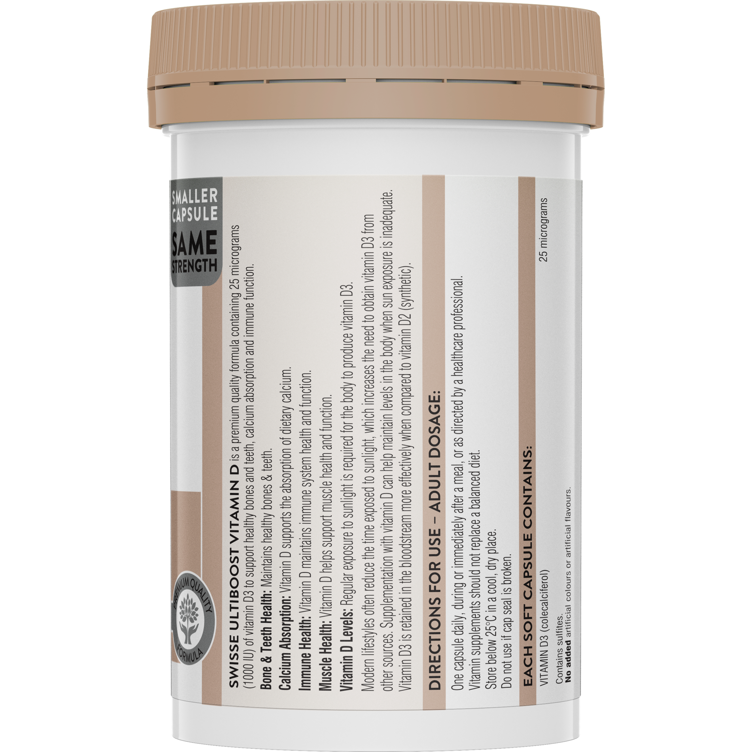 SWISSE ULTIBOOST  VITAMIN D 400 CAPSULES - Image 2