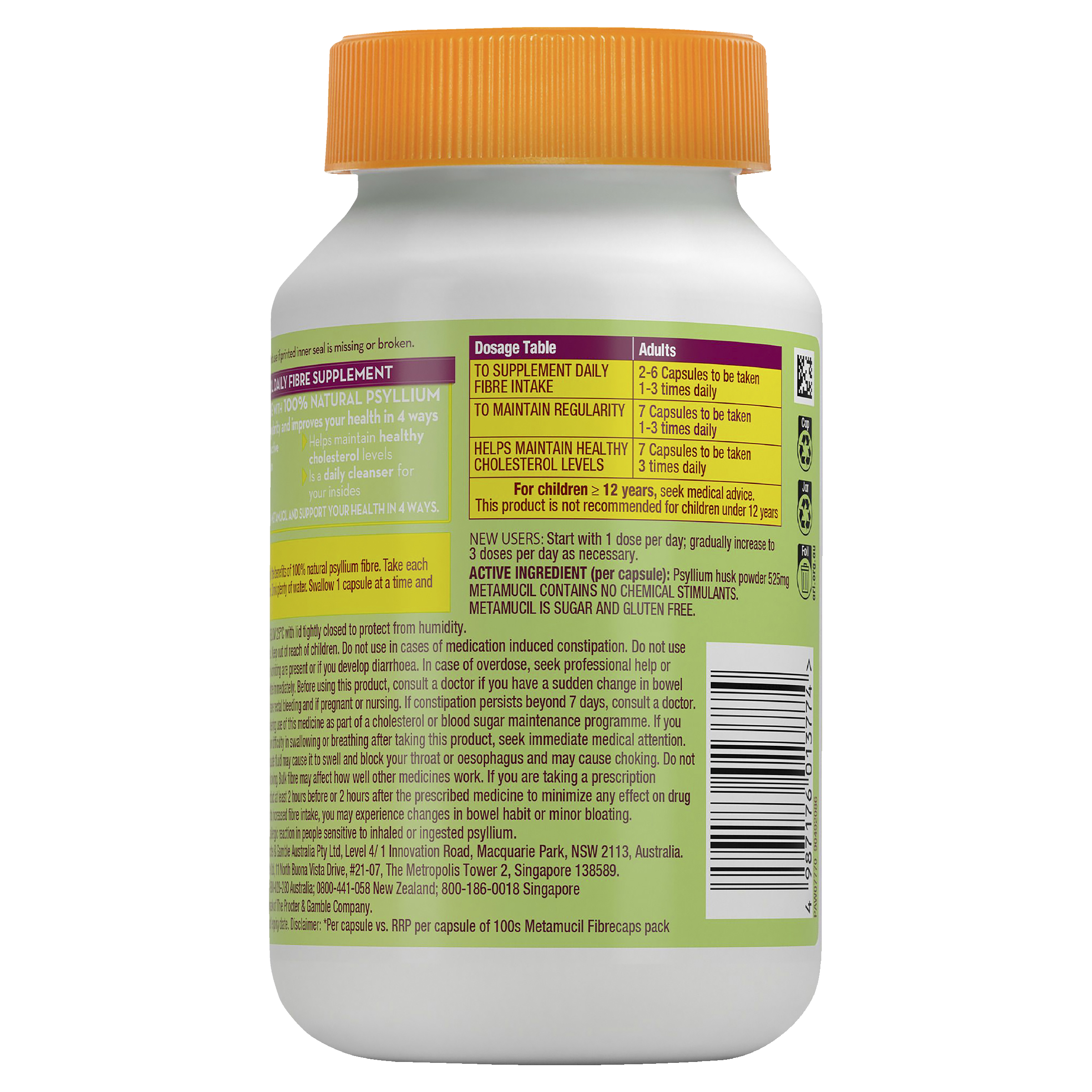 METAMUCIL FIBRECAPS 300 CAPSULES - Image 2