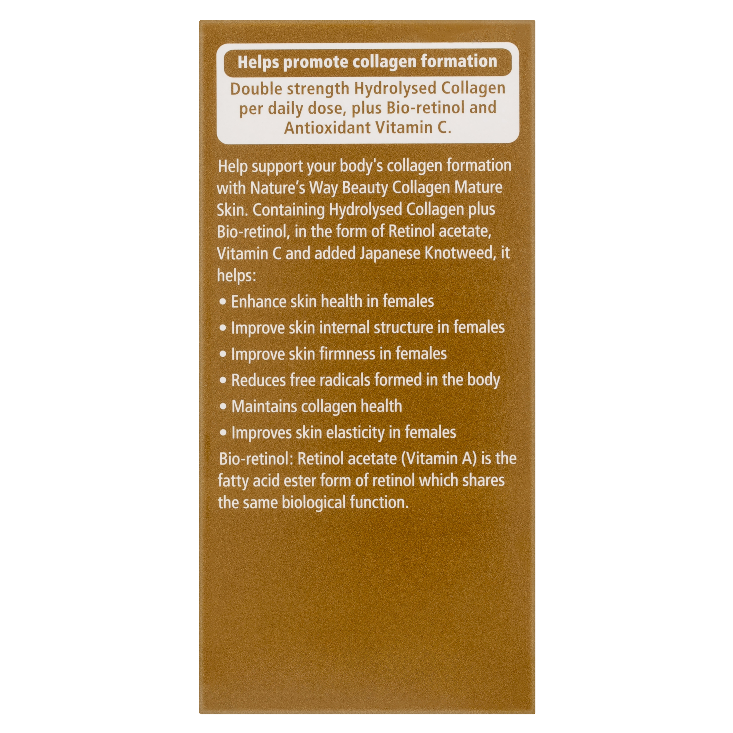 NATURES WAY BEAUTY COLLAGEN MATURE SKIN 60 TABLETS - Image 4