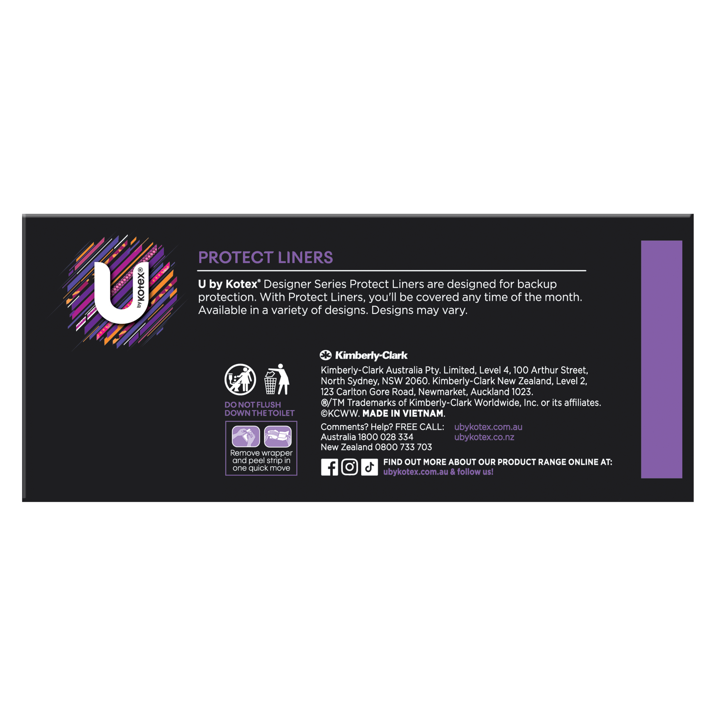 U BY KOTEX LINER DESIGNER PROTECT 30 PACK - Image 4