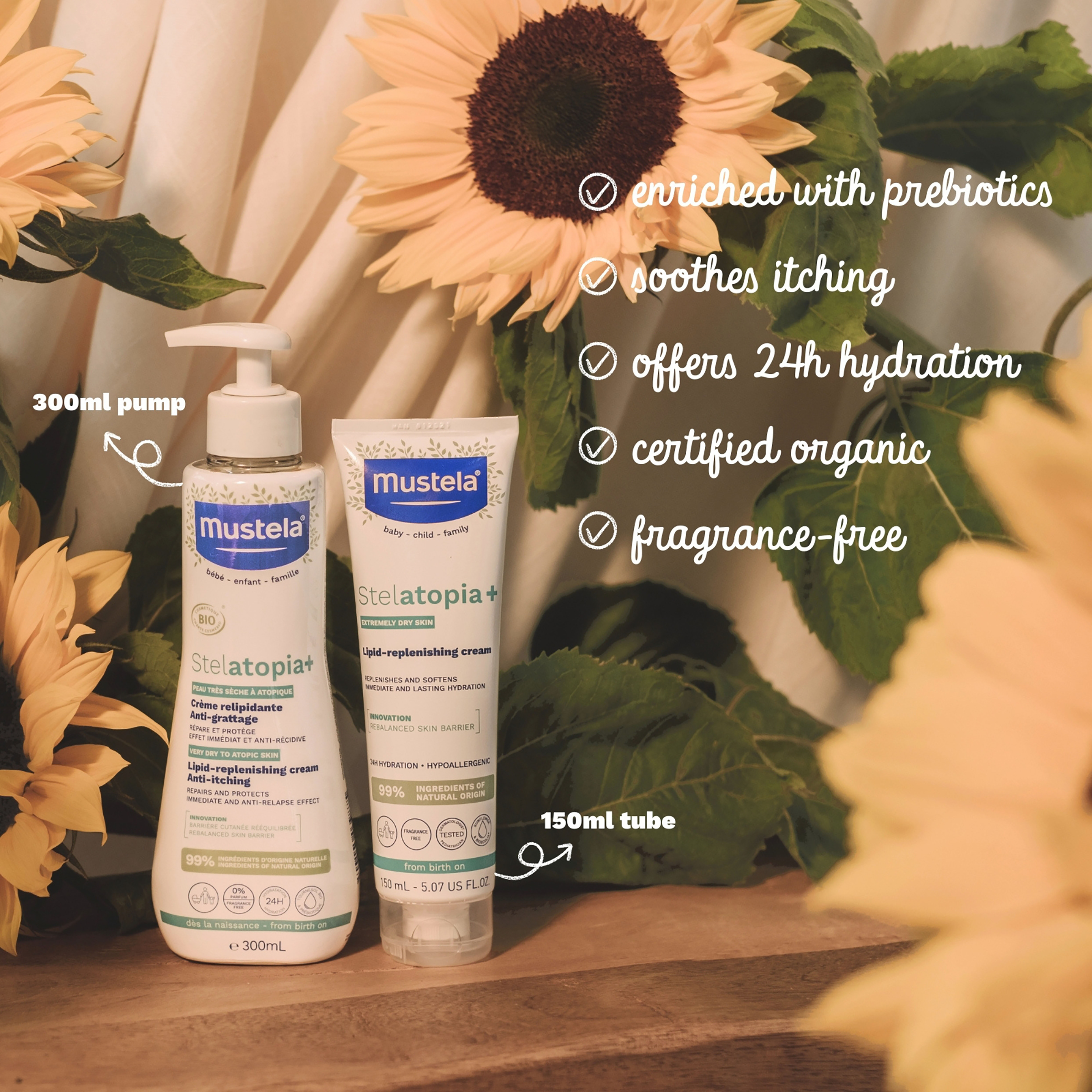 MUSTELA STELATOPIA STELATOPIA+LIPID REPLENISHING CREAM 300ML - Image 4
