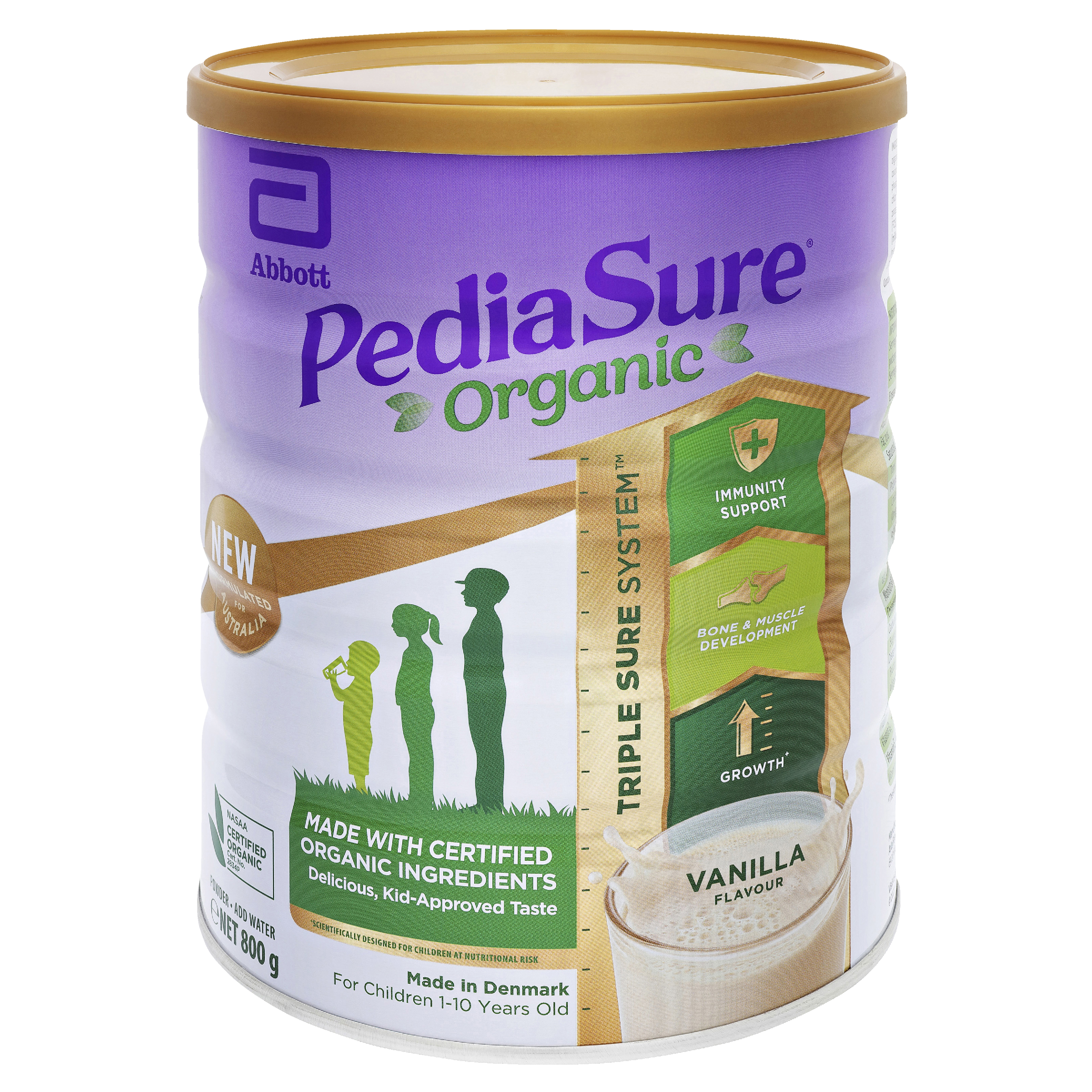 PEDIASURE ORGANIC VANILLA POWDER 800G