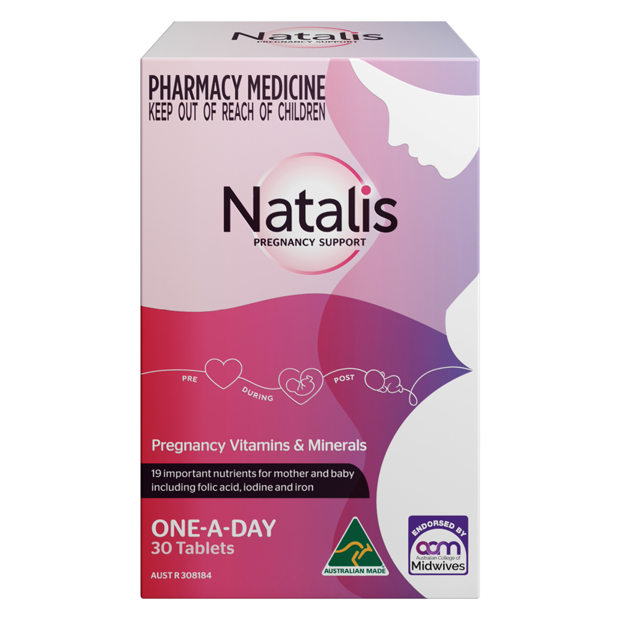 NATALIS PREGNANCY SUPPORT 30 TABLETS