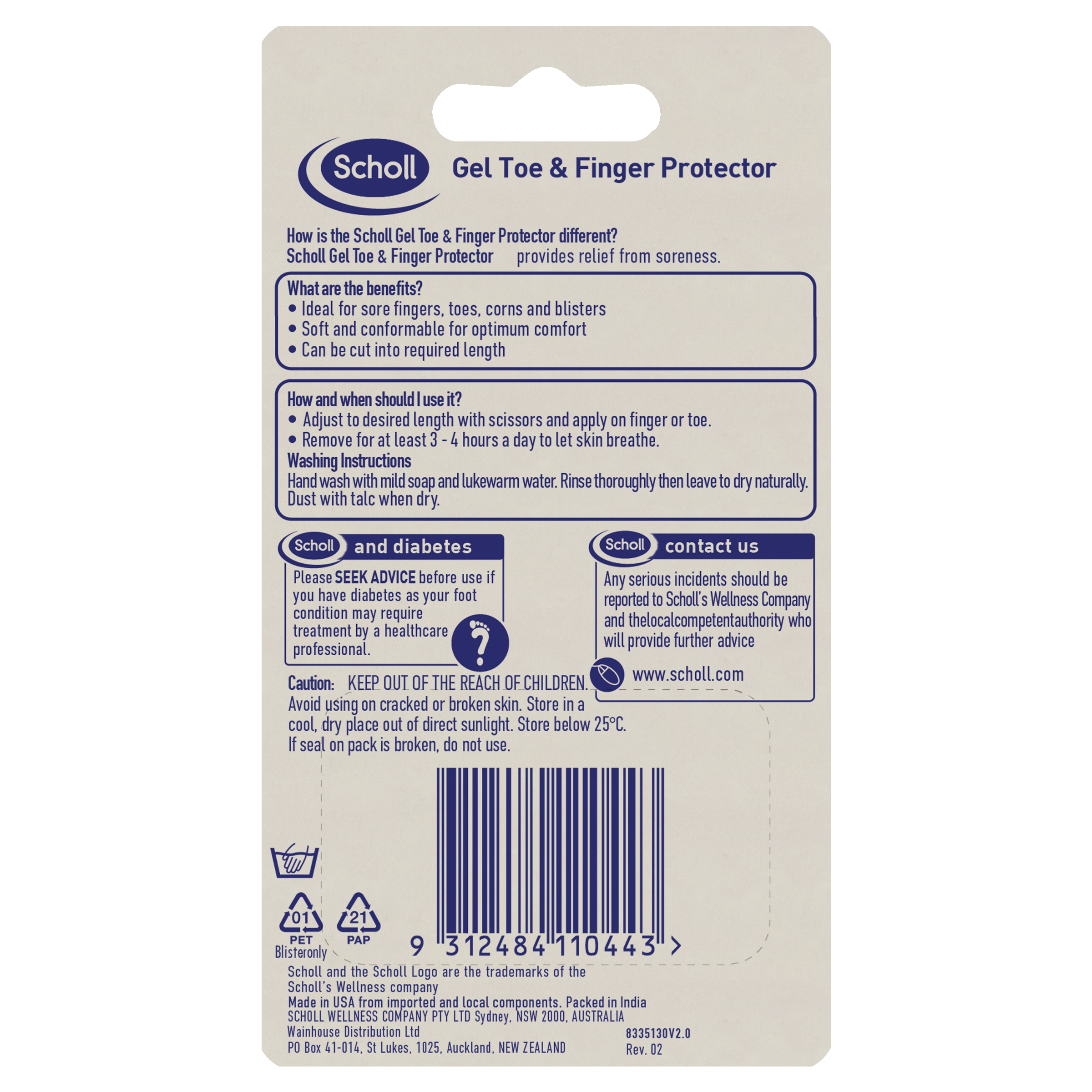 SCHOLL TOE & FINGER GEL PROTECTOR 1 PACK - Image 2