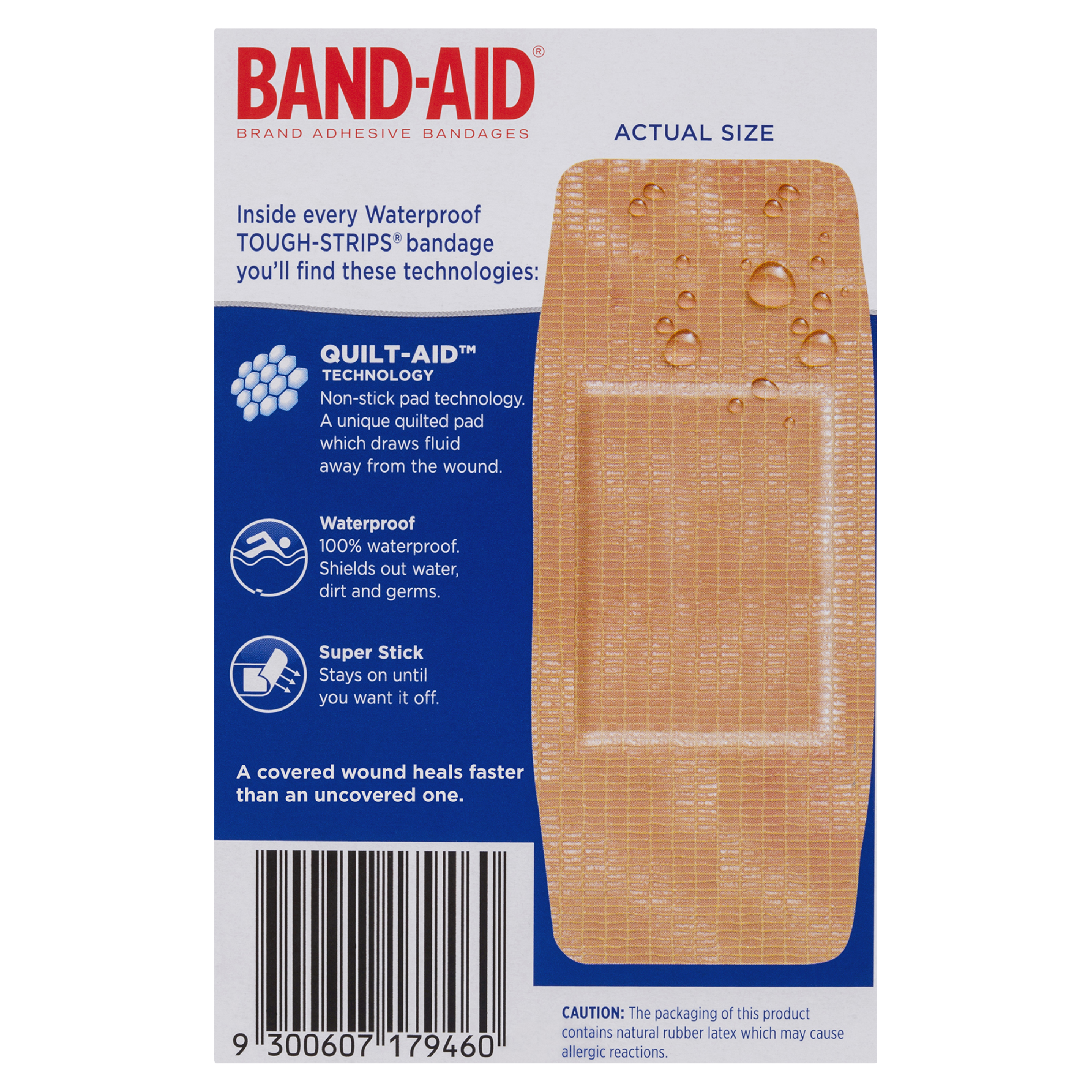 BAND-AID TOUGH STRIPS WATERPROOF EXTRA LARGE 10 PACK - Image 4