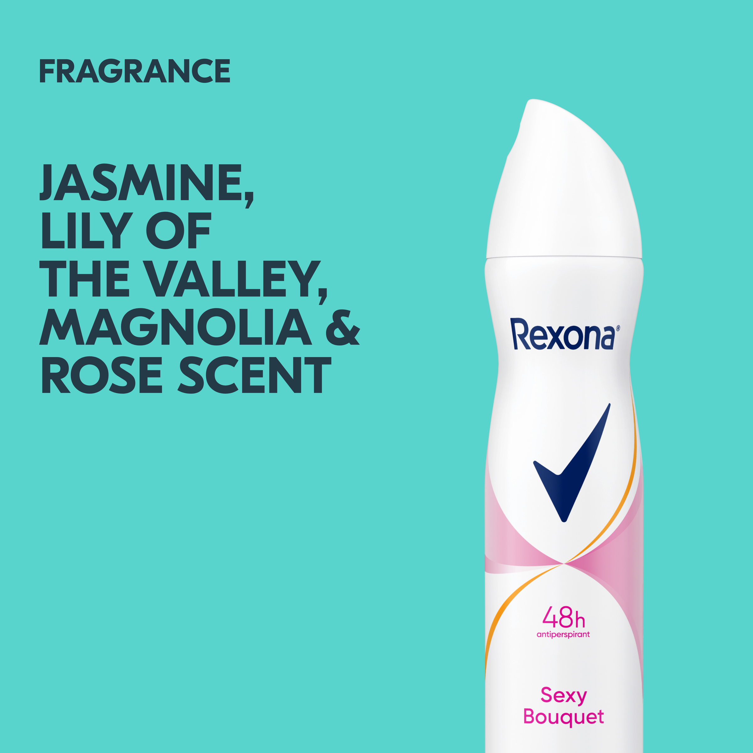 REXONA WOMEN ANTIPERSPIRANT SEXY BOUQUET 48HR 250ML - Image 3