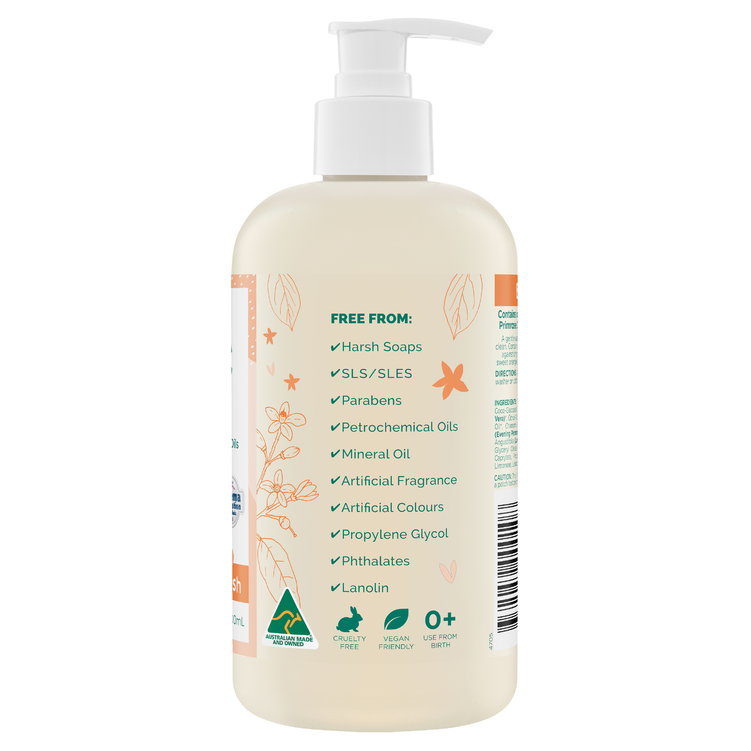 GAIA NATURALS BABY BATH & BODY WASH 500ML - Image 2