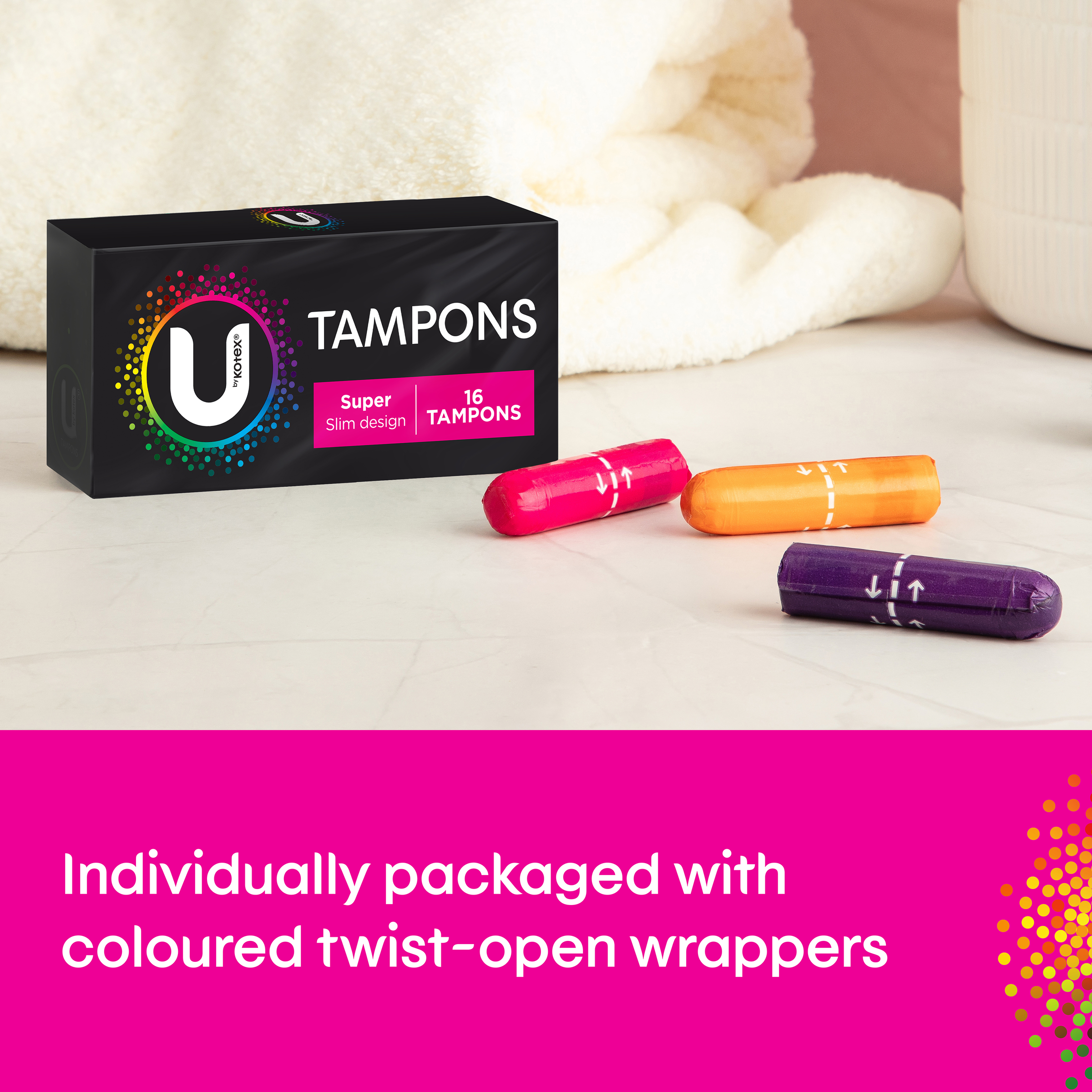 U BY KOTEX TAMPONS SUPER 16 PACK - Image 9