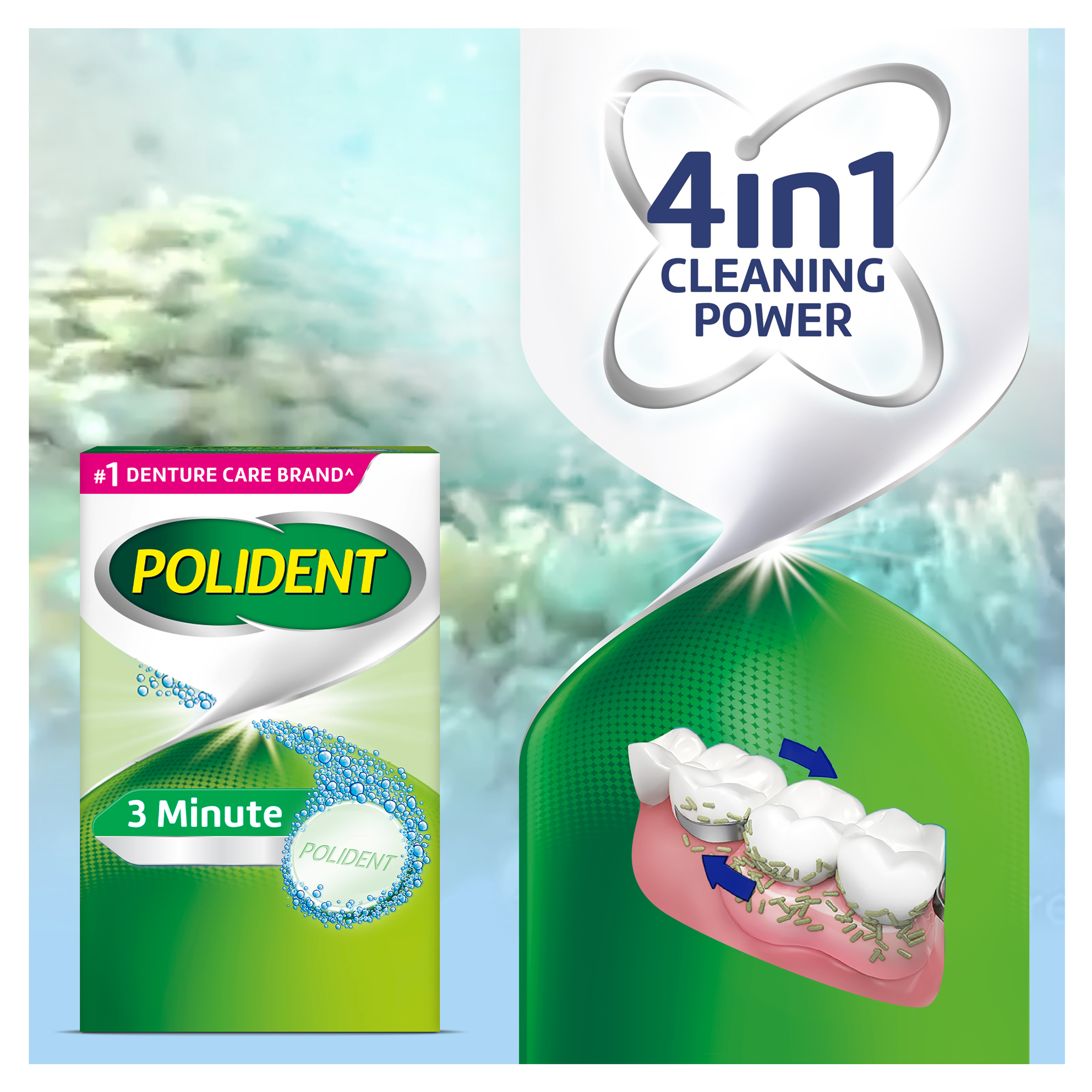 POLIDENT DENTURE CLEANSER FRESH ACTIVE 36 TABLETS - Image 11