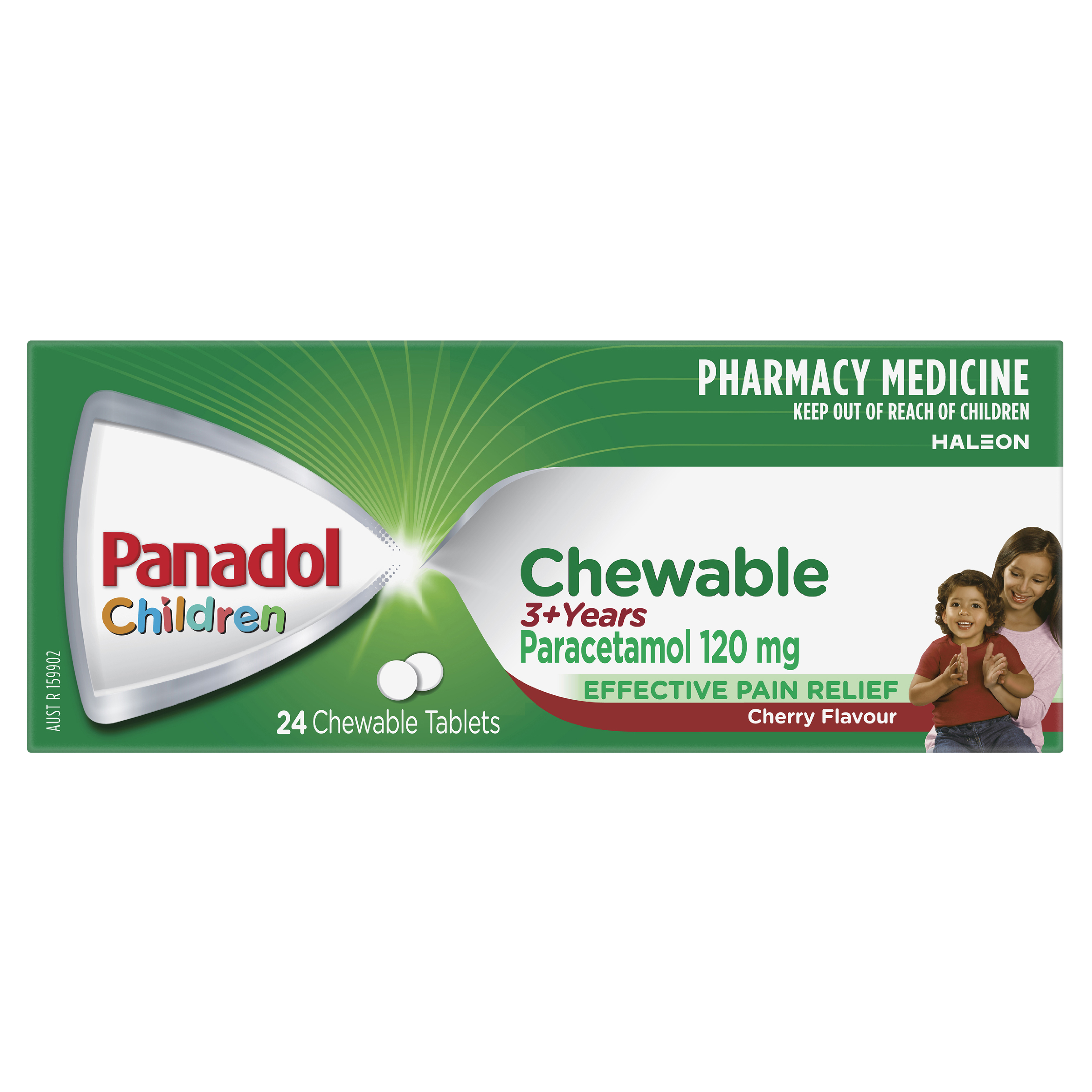 PANADOL CHILDREN 3 + YEARS CHEWABLE 24 TABLETS - Image 2