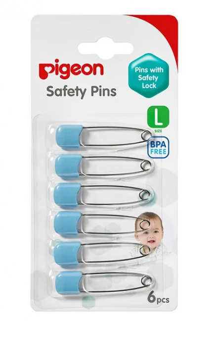 PIGEON NAPPY SAFETY PINS 6 PACK