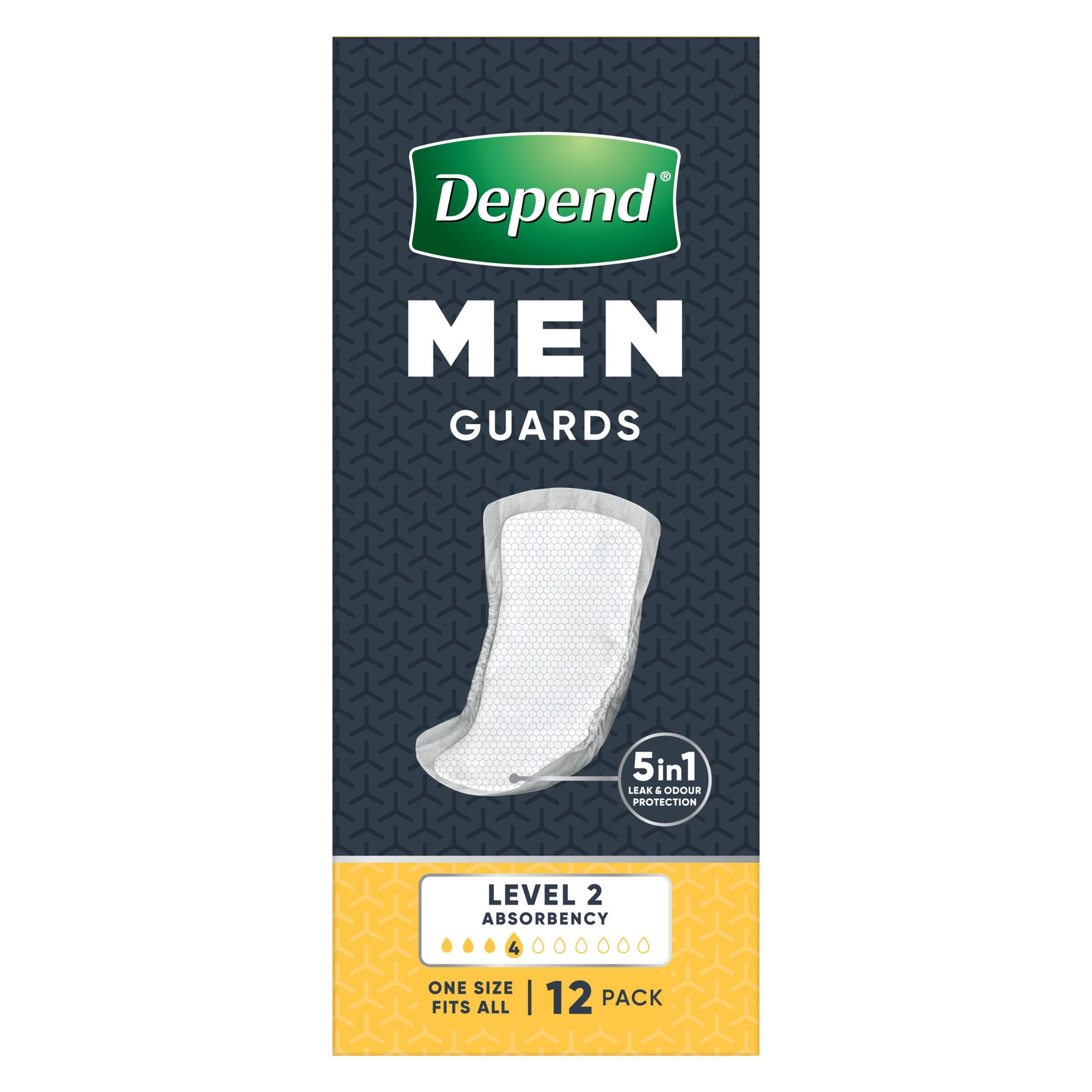 DEPEND MEN ADVANCED PROTECTION GUARDS 4D 12 PACK - Image 2