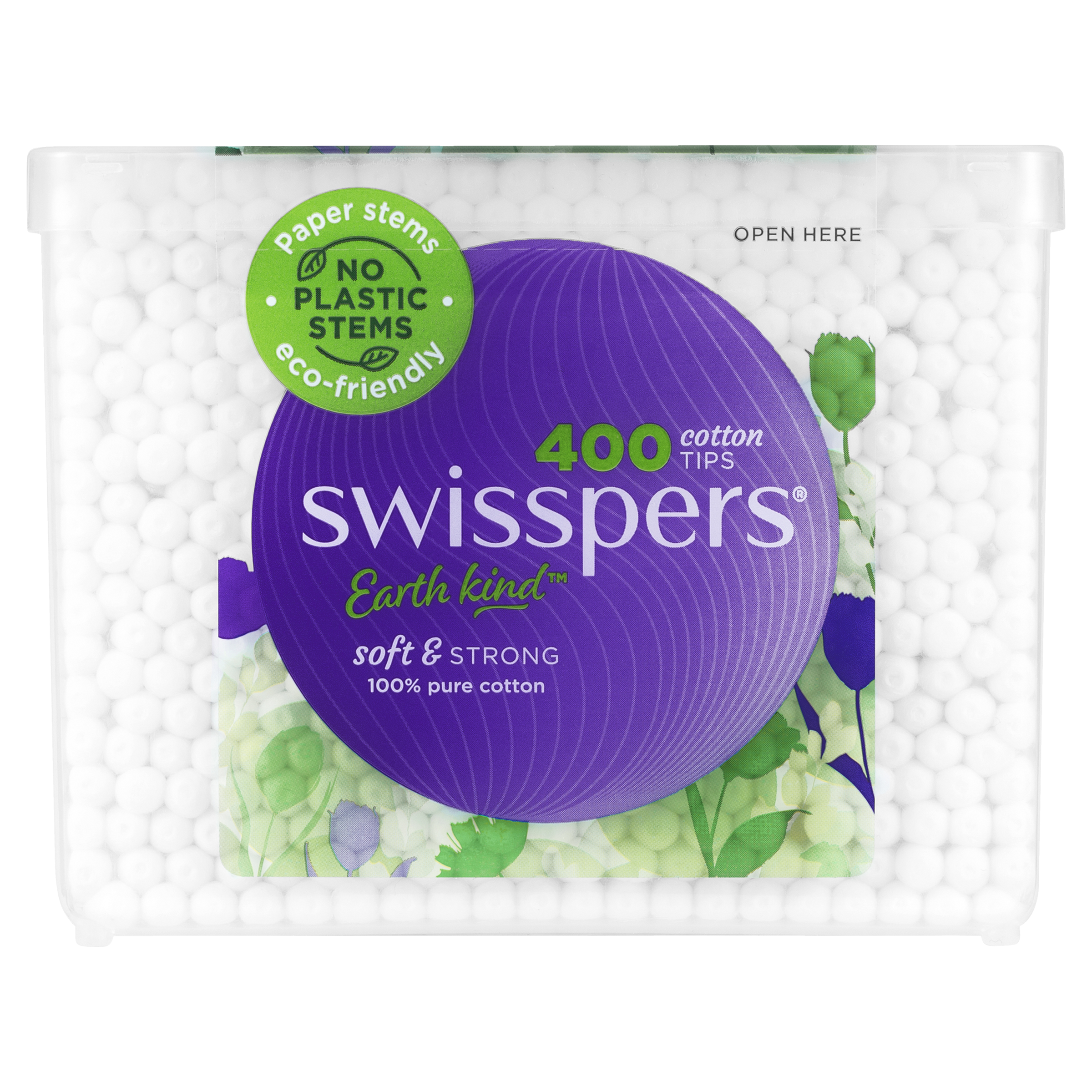 SWISSPERS COTTON TIPS PAPER STEMS 400 PACK