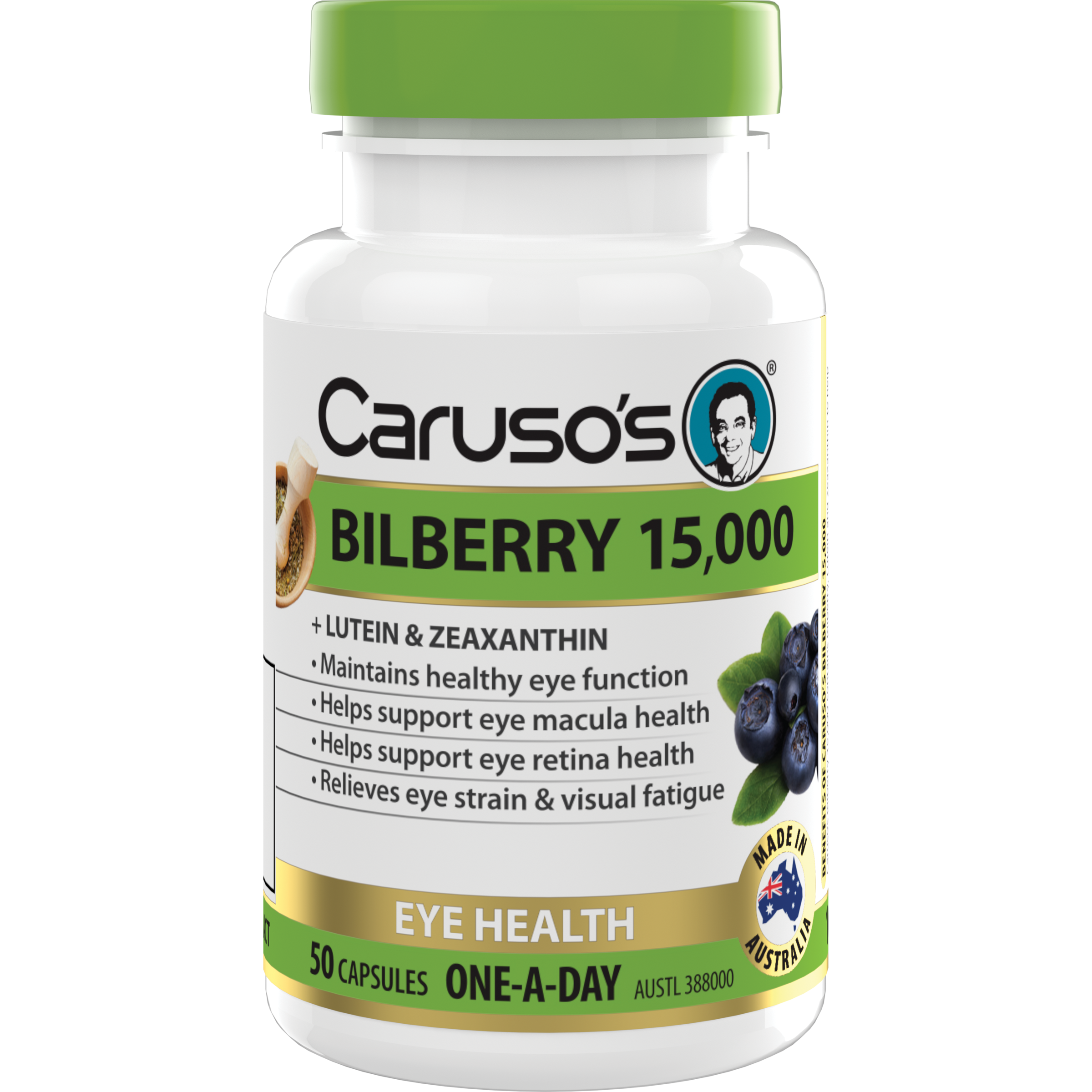CARUSOS BILBERRY 50 CAPSULES