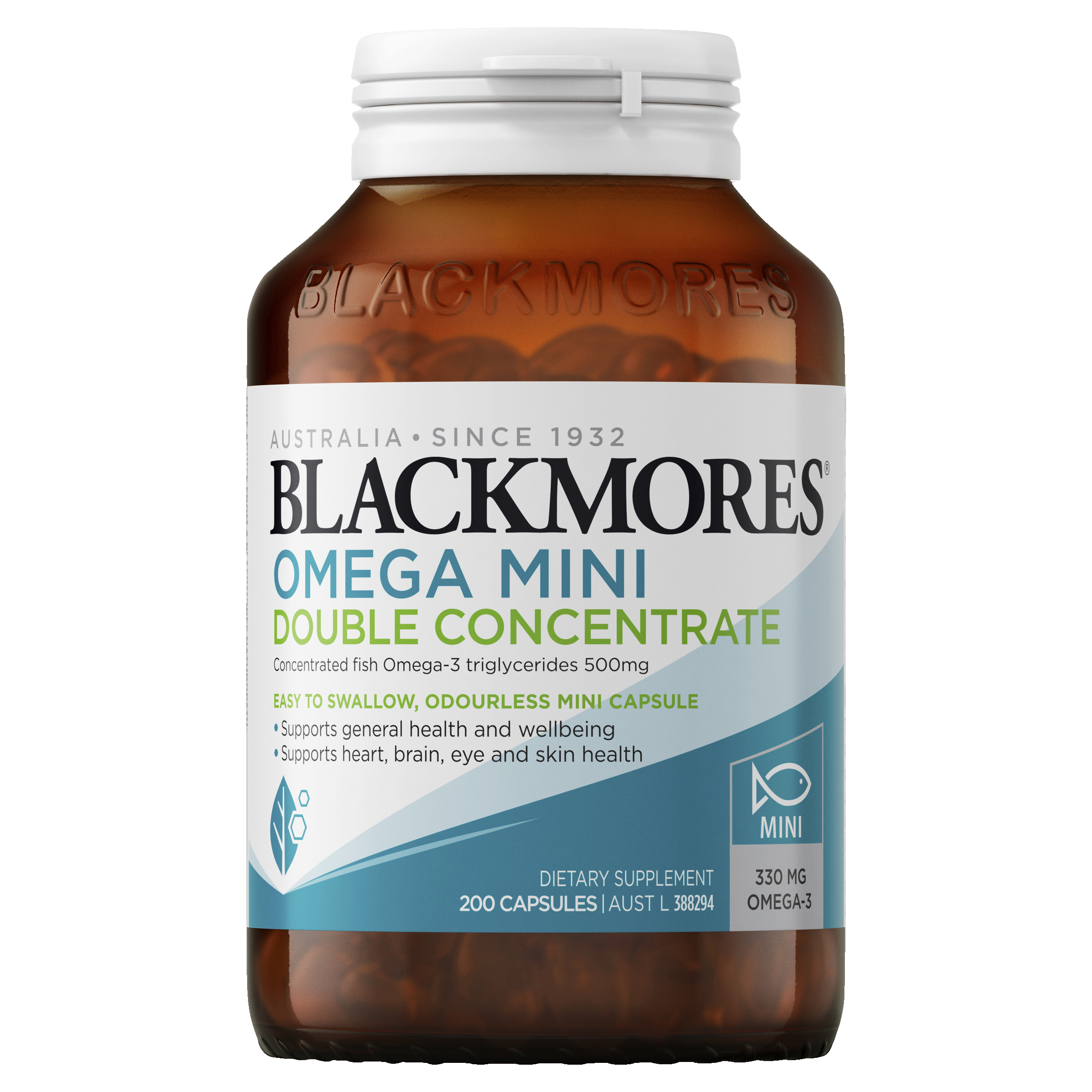 BLACKMORES OMEGA MINI DOUBLE CONCENTRATE 200 CAPSULES