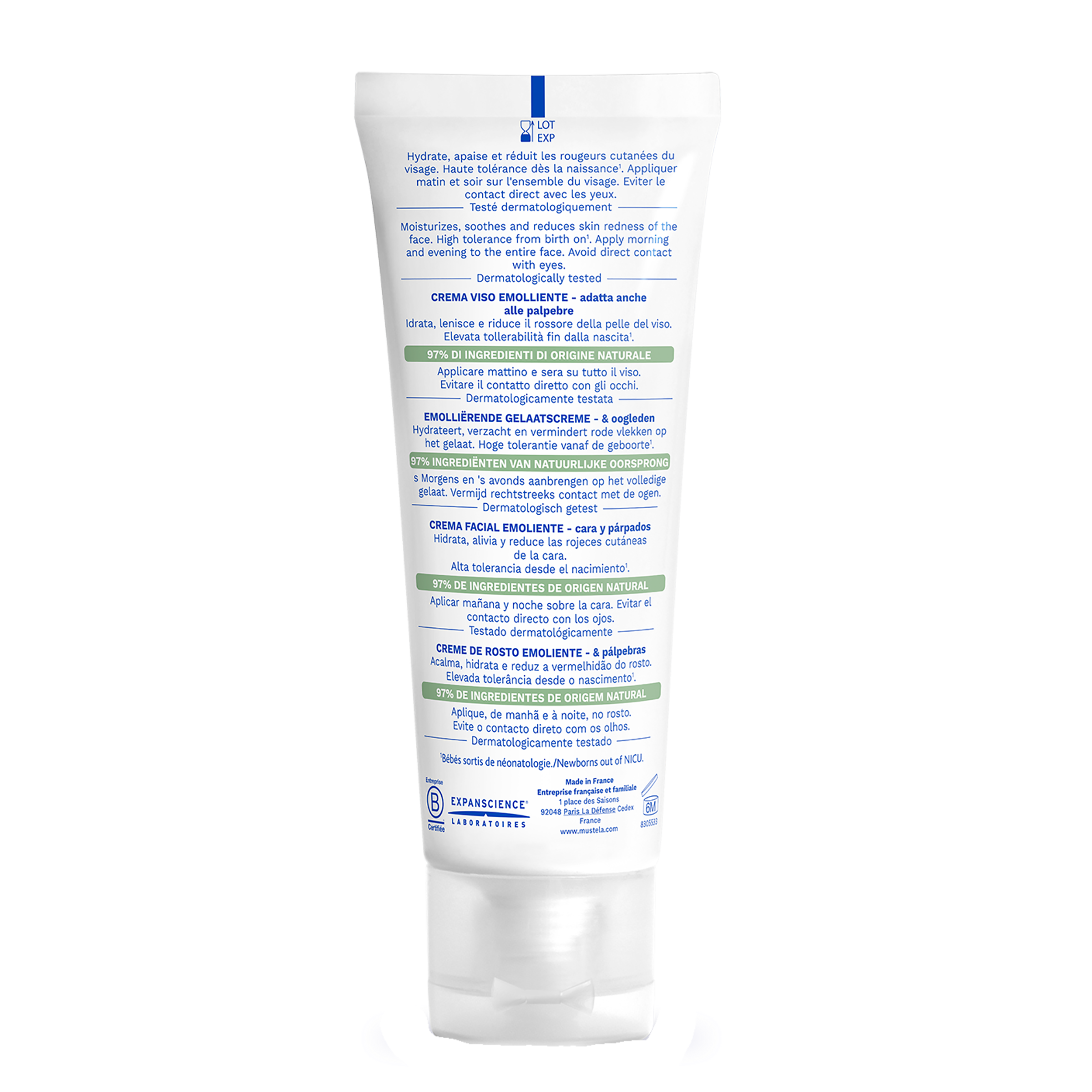 MUSTELA BEBE STELATOPIA EMOLLIENT FACE CREAM 40ML - Image 2