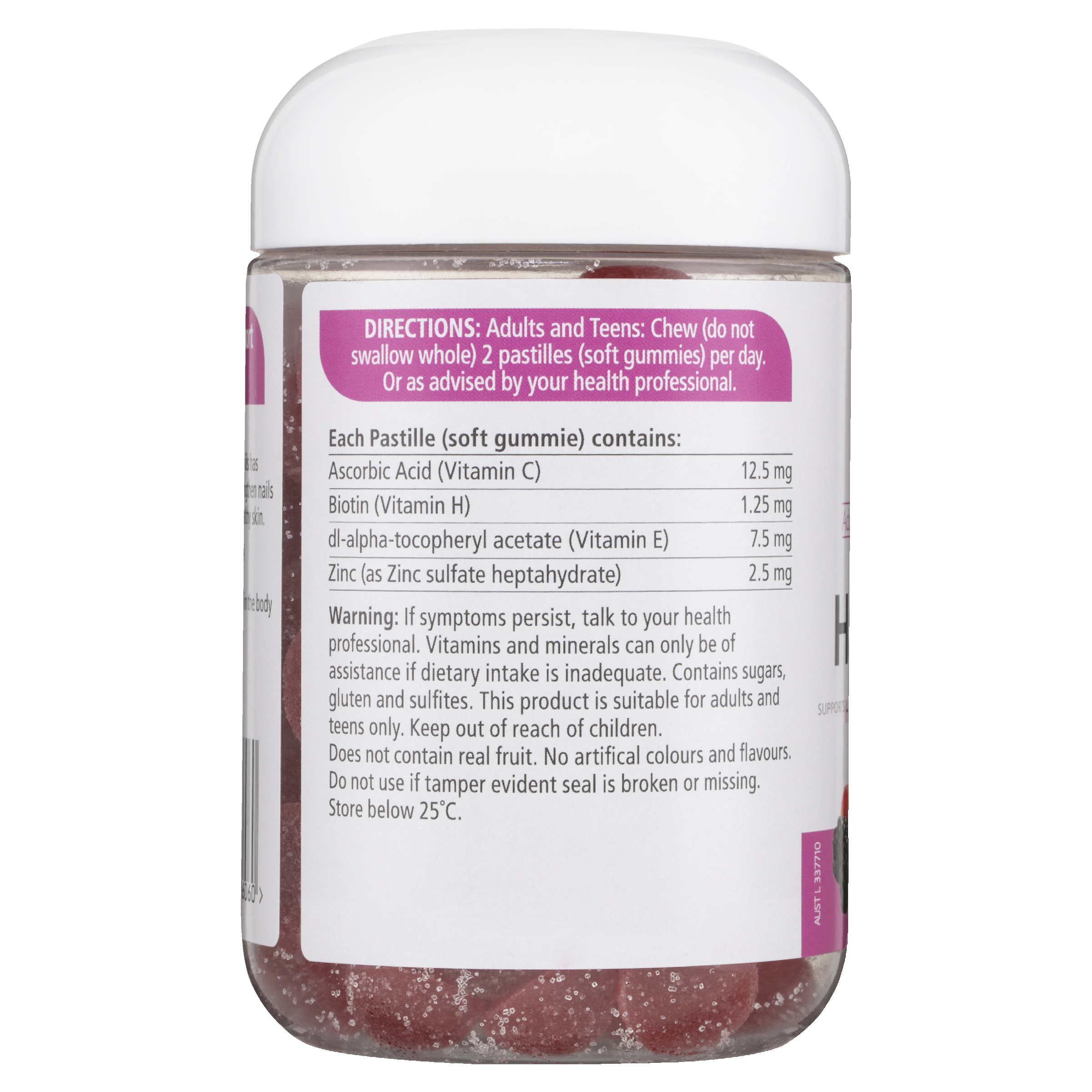 NATURES WAY ADULT VITA GUMMIES HAIR SKIN NAILS 150 - Image 4