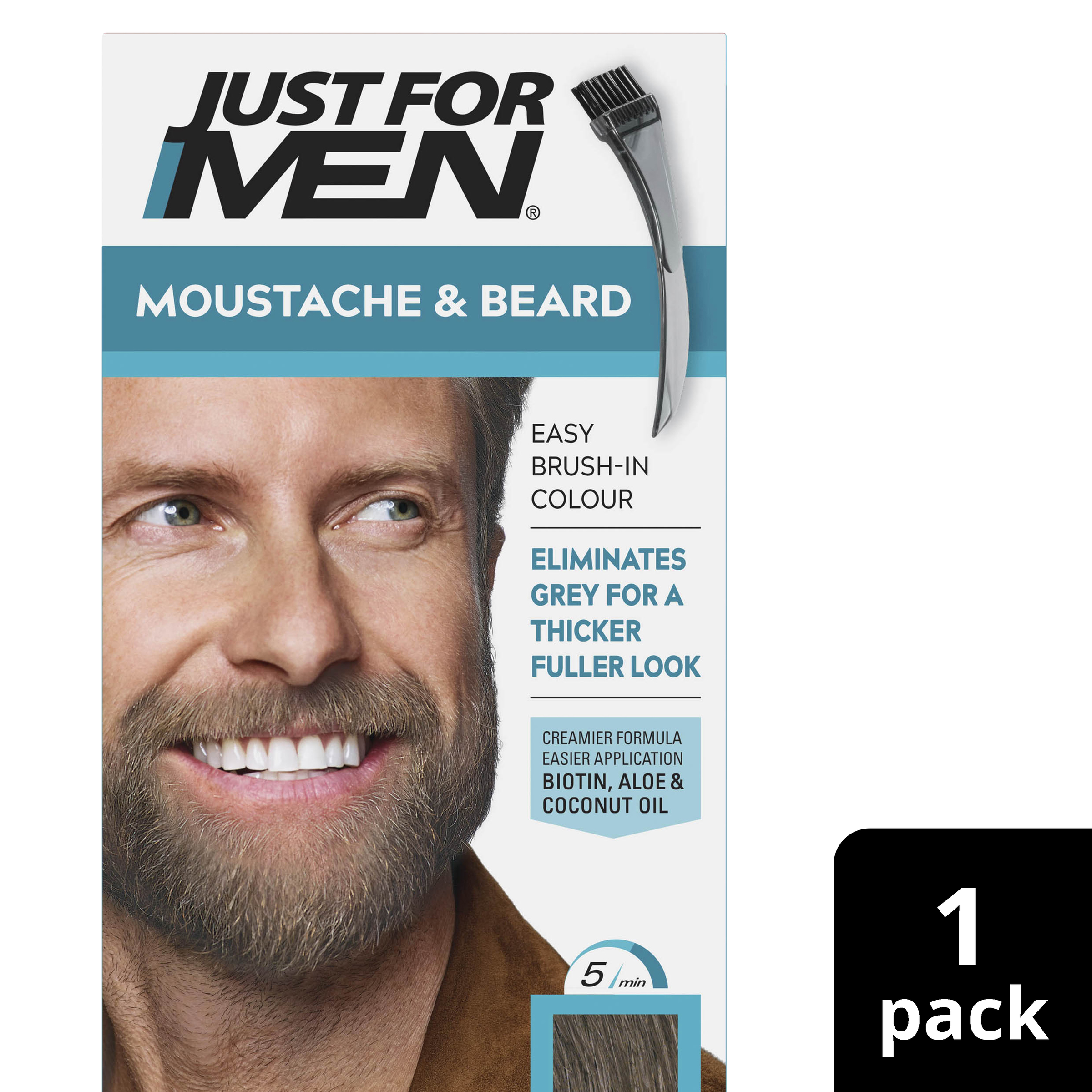 JUST FOR MEN MOUSTACHE & BEARD MED BROWN - Image 10