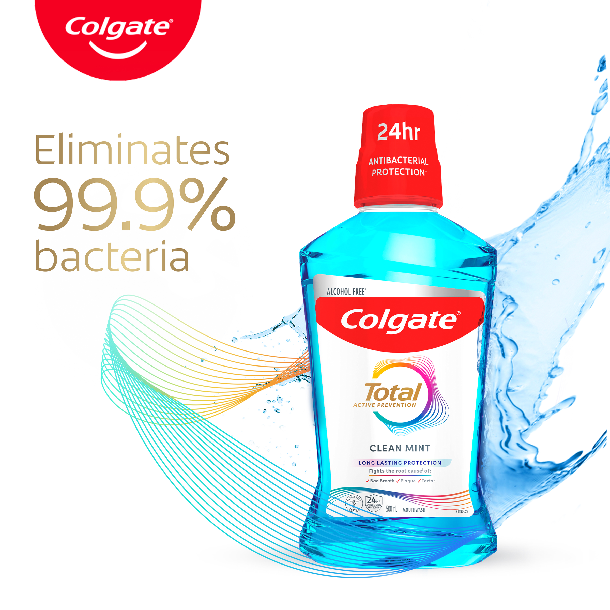 COLGATE MOUTHWASH TOTAL CLEAN MINT 500ML - Image 5