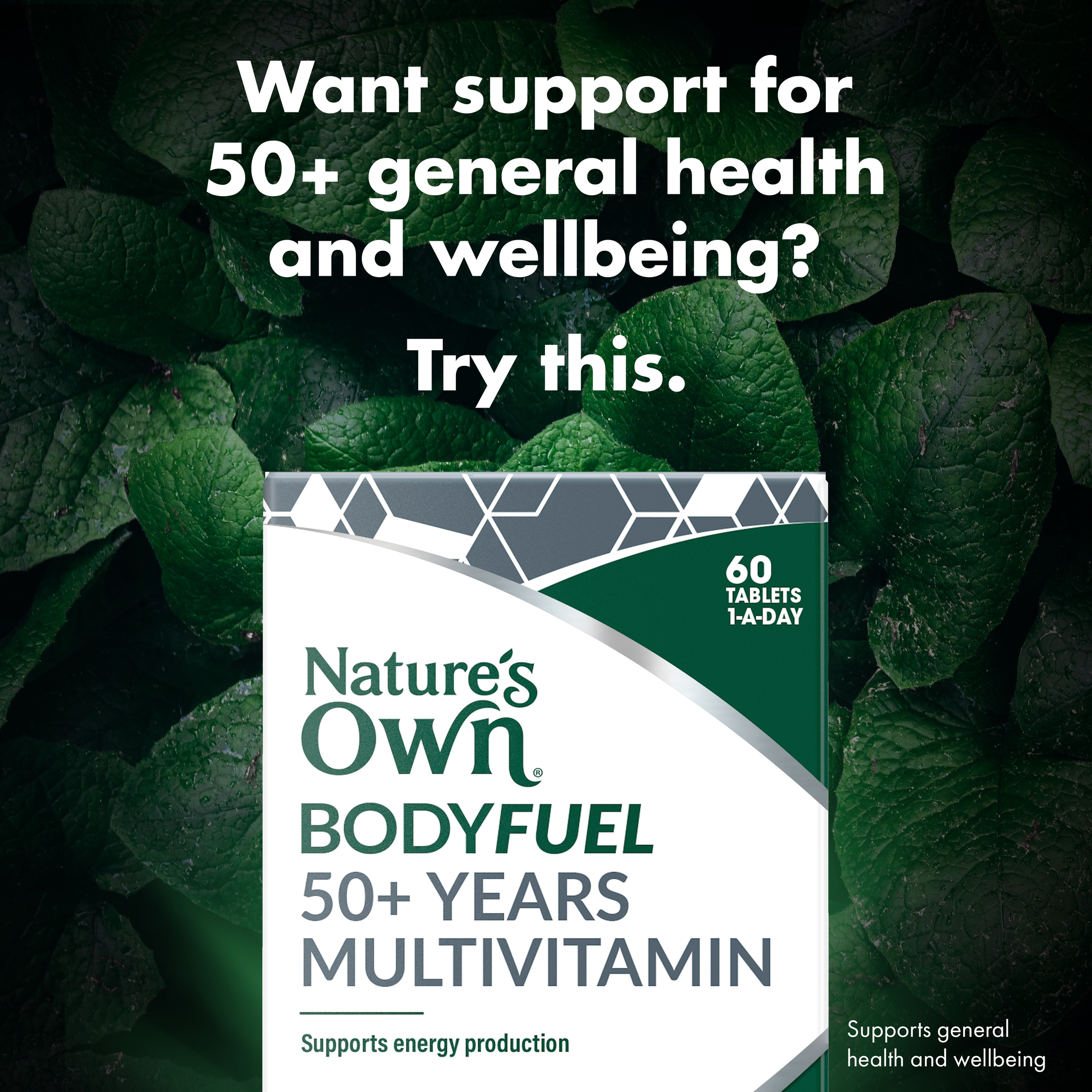NATURES OWN BODY FUEL 50+ MULTIVITAMINS 60 TABLETS - Image 6