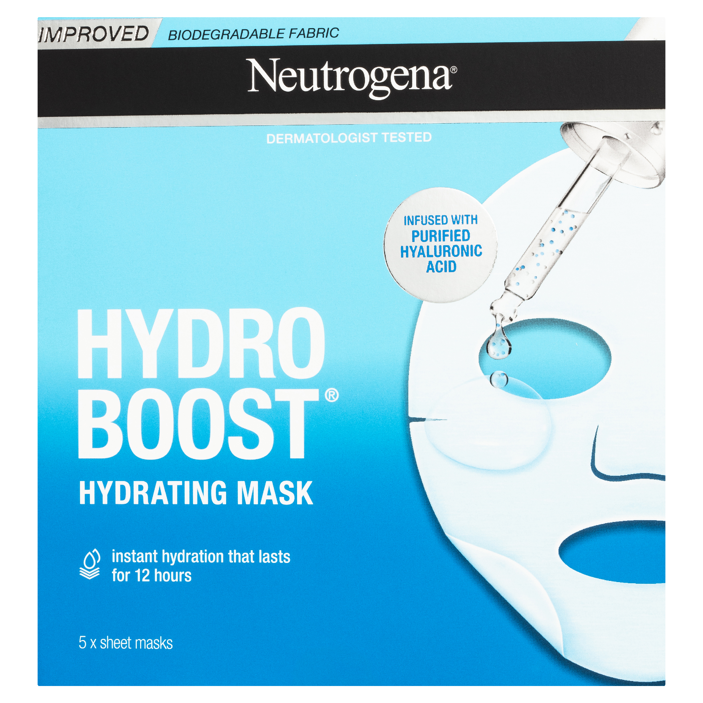 NEUTROGENA HYDRO BOOST FACE SHEET MASK 5 PACK - Image 2