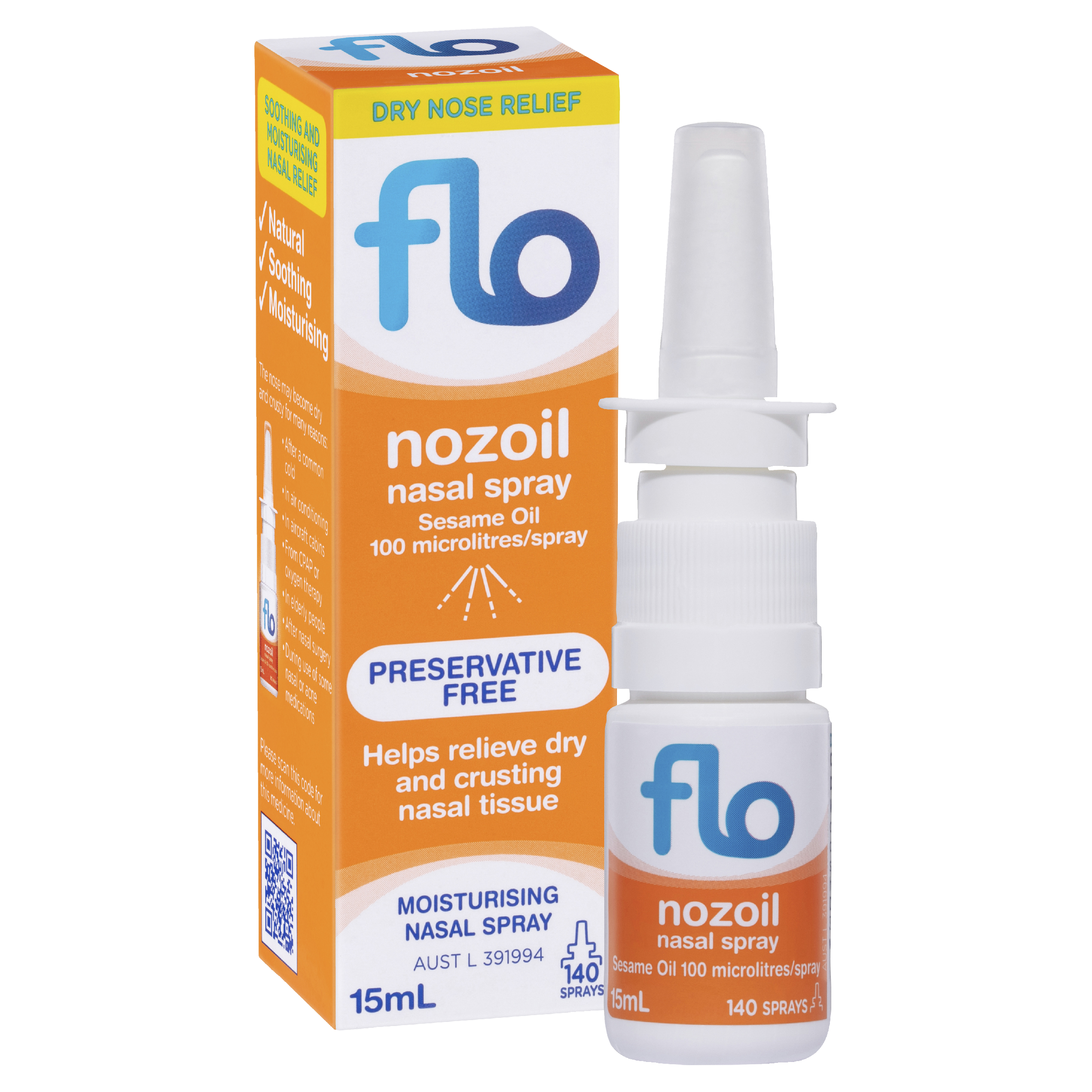 FLO NOZOIL SESAME SEED OIL SPRAY 15ML - Image 11