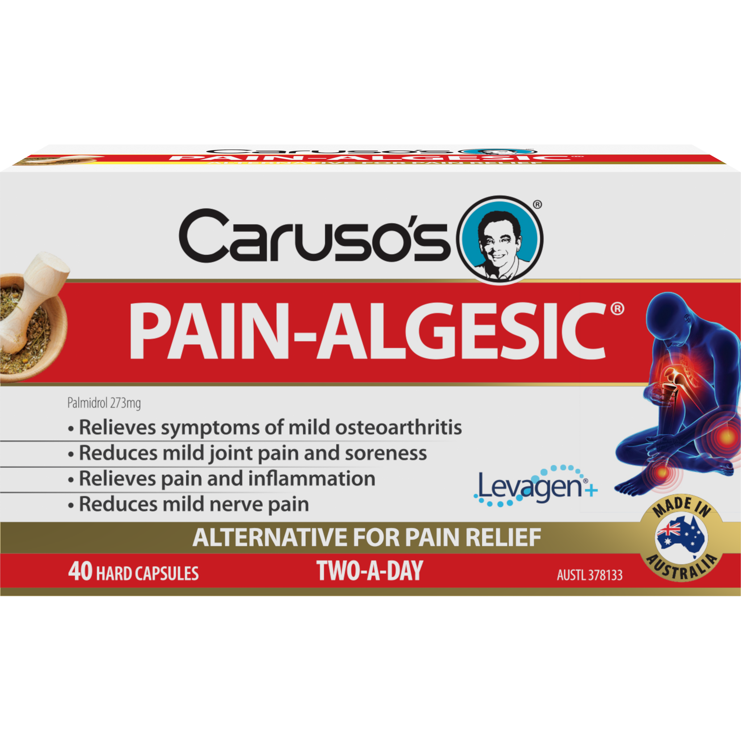 CARUSOS PAIN-ALGESIC FOR JOINTS 40 CAPSULES