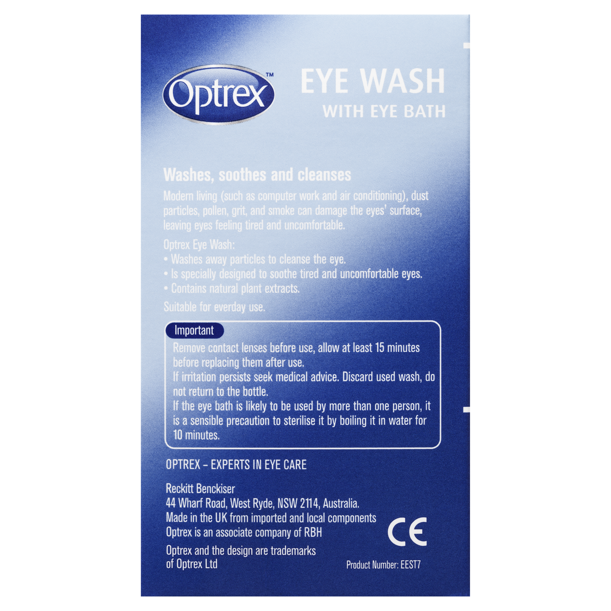 OPTREX EYE WASH 110ML - Image 2