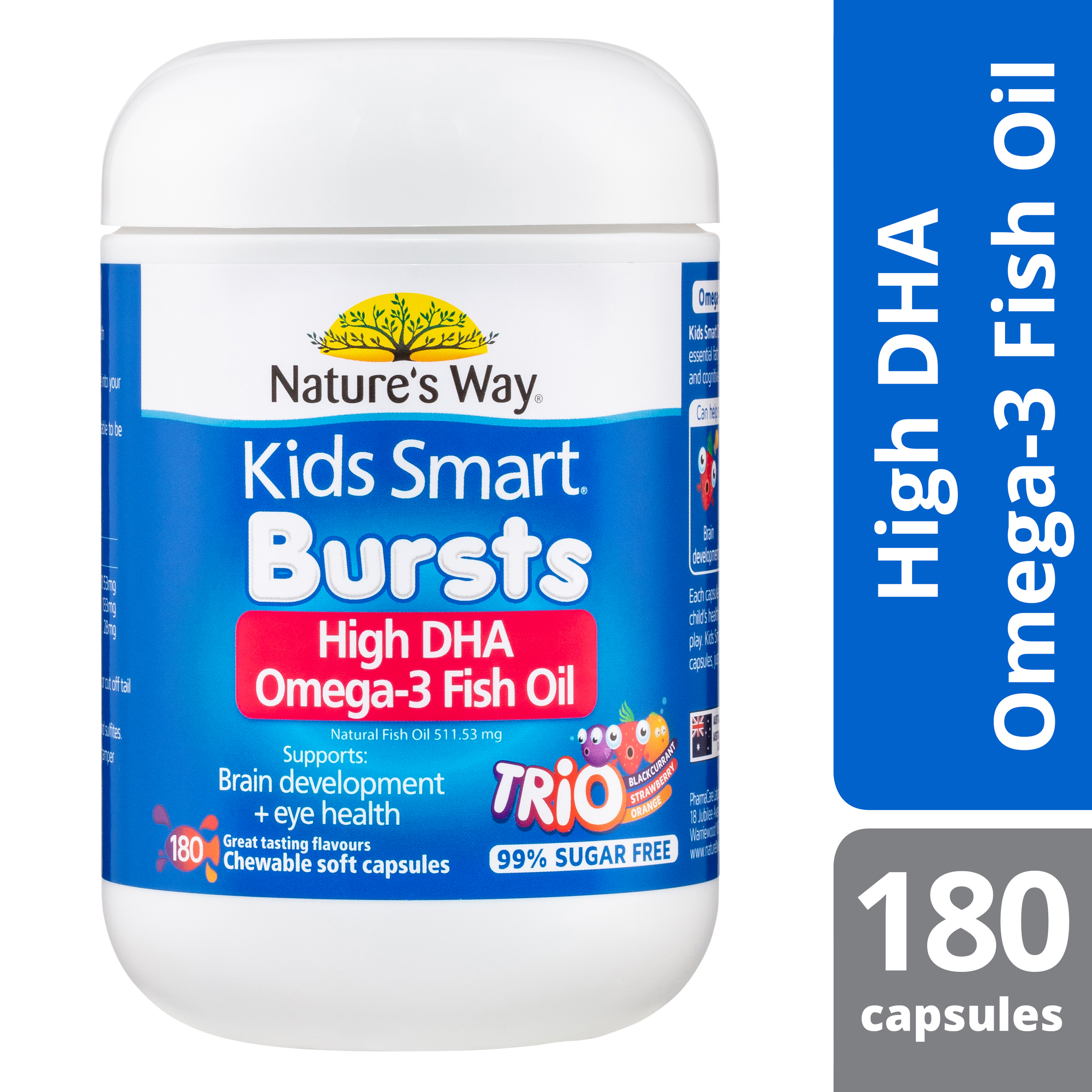 NATURES WAY KIDS SMART OMEGA-3 FISH OIL TRIO 180 - Image 3