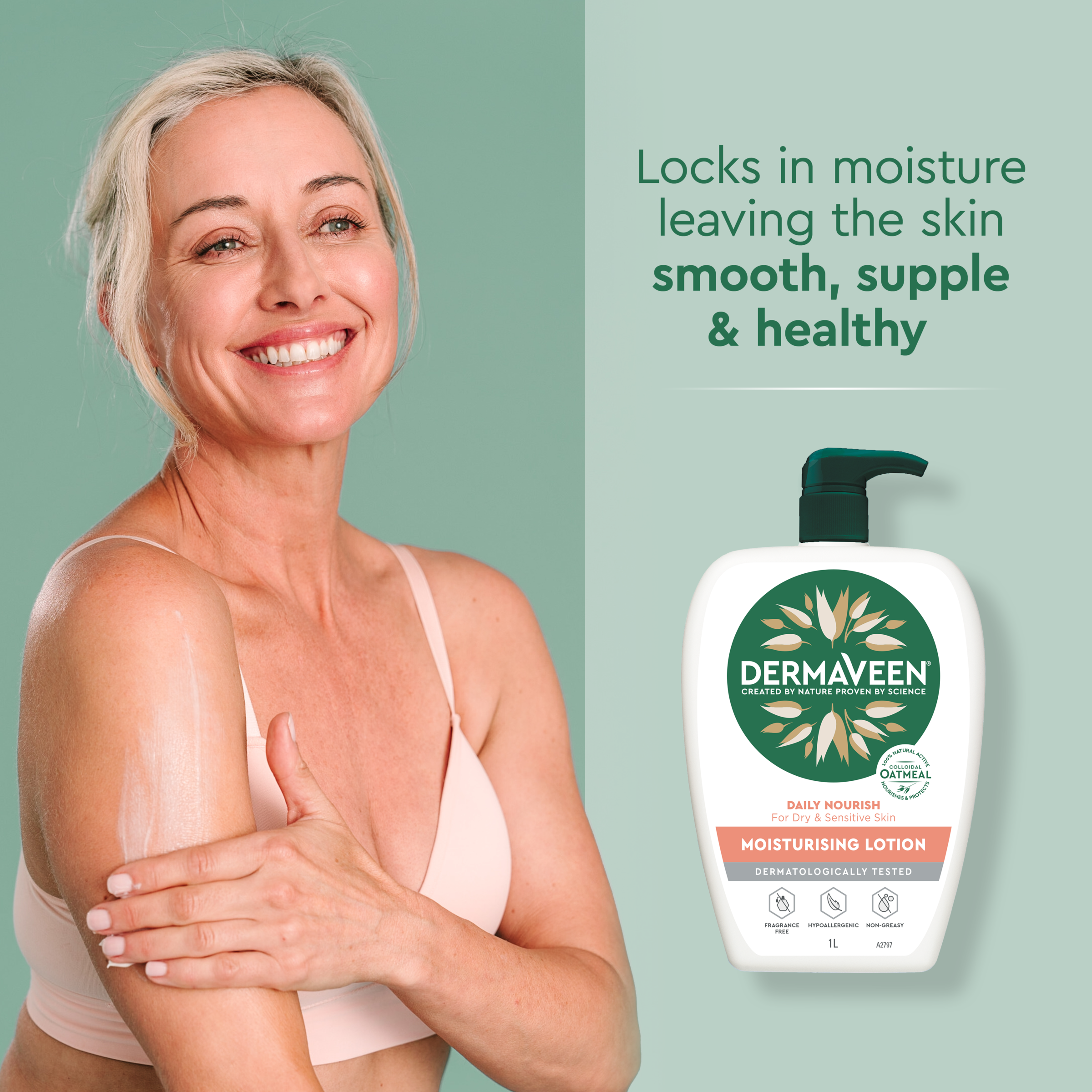 DERMAVEEN DAILY NOURISH WASH 1 LITRE - Image 7