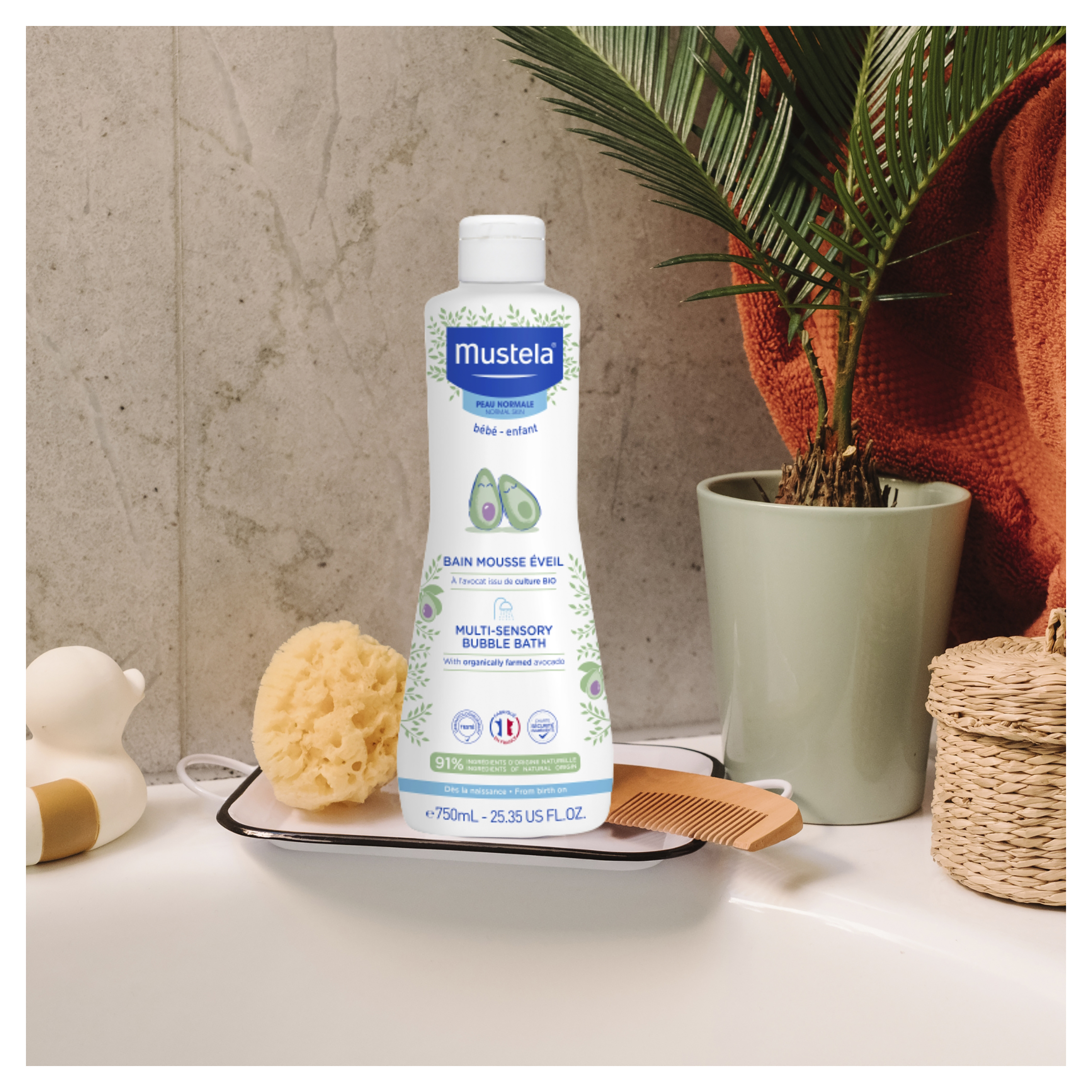 MUSTELA BEBE MULTI-SENSORY BUBBLE BATH 750ML - Image 2