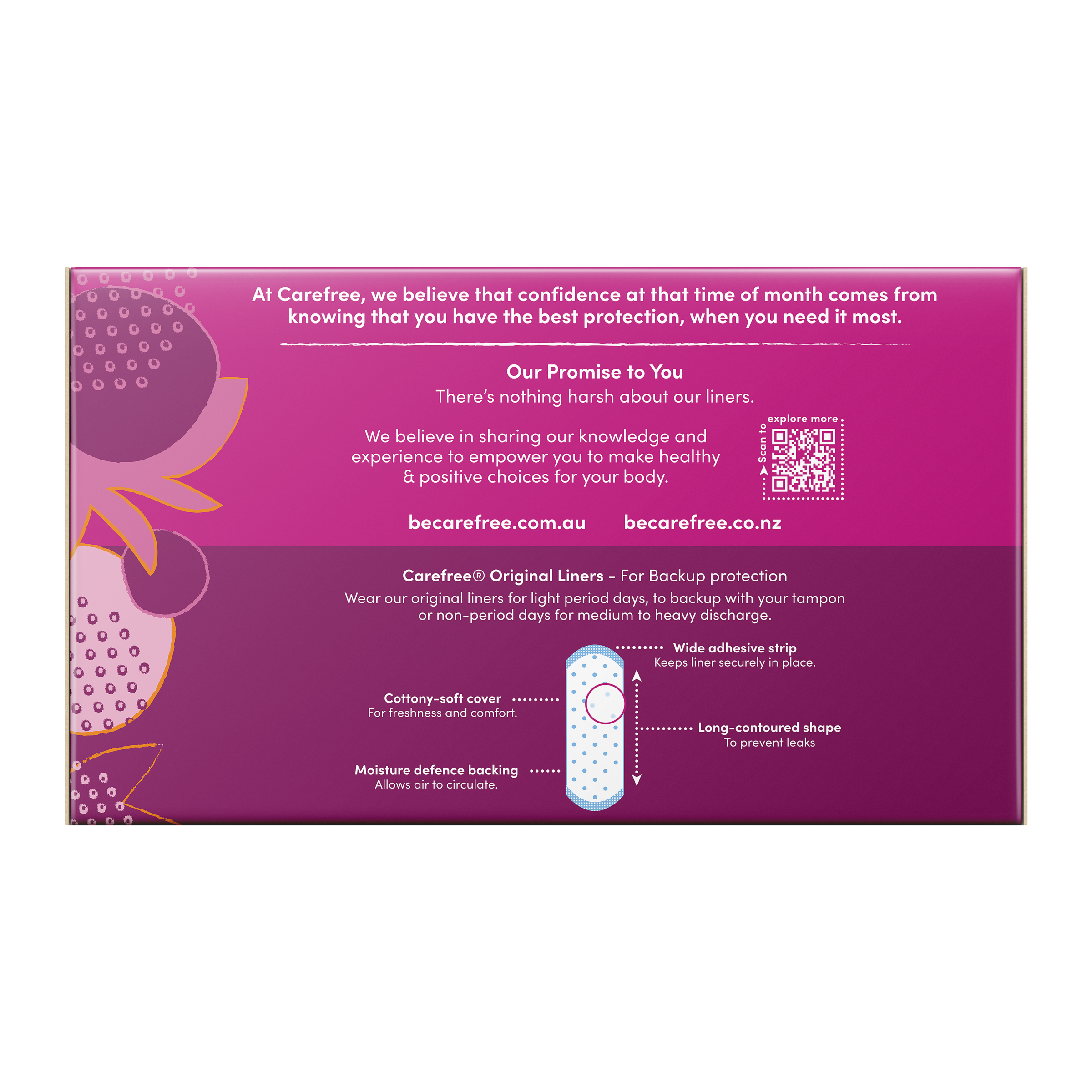 CAREFREE LINER 3D LONGS ORIGINAL 30PACK