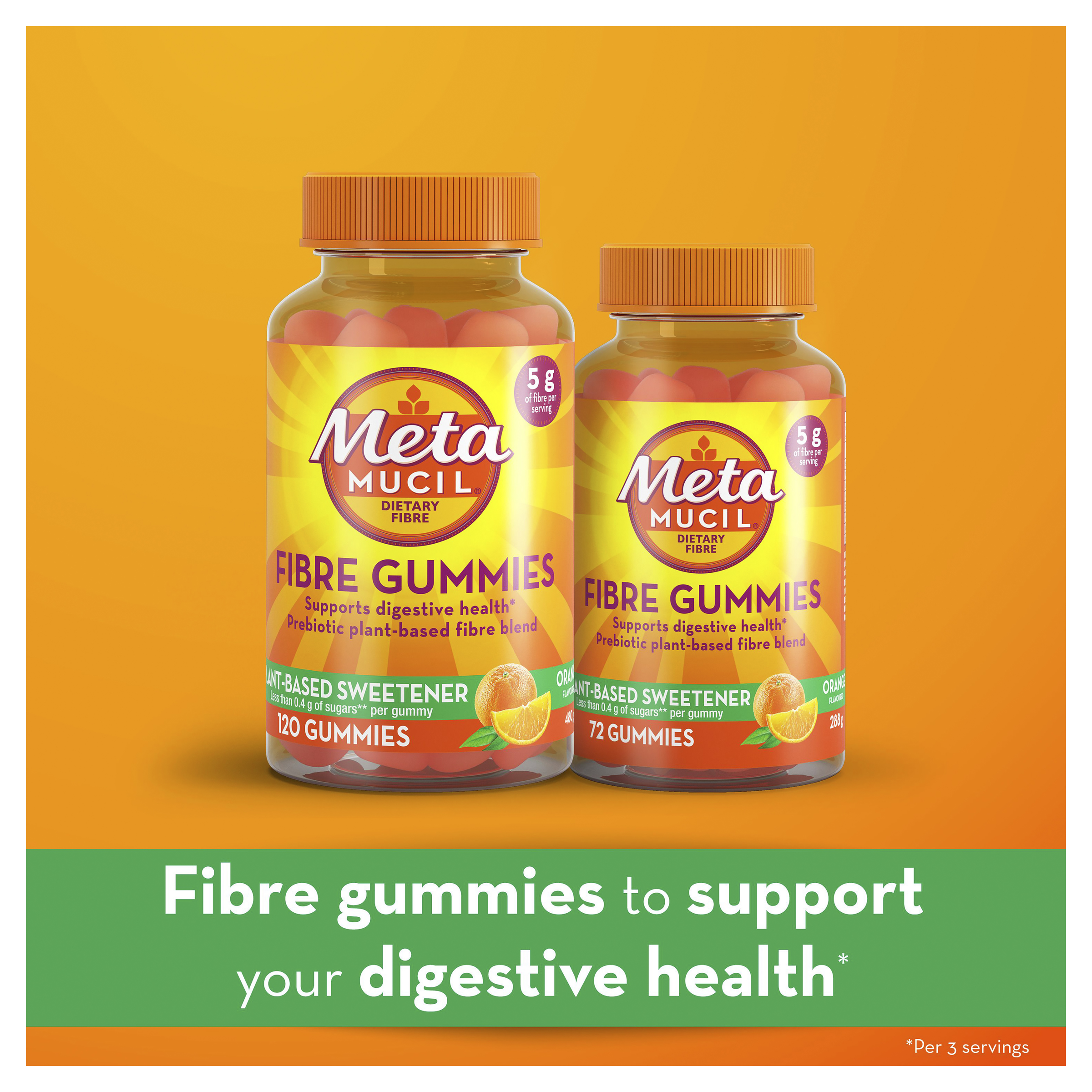 METAMUCIL FIBRE ORANGE 120 GUMMIES - Image 8