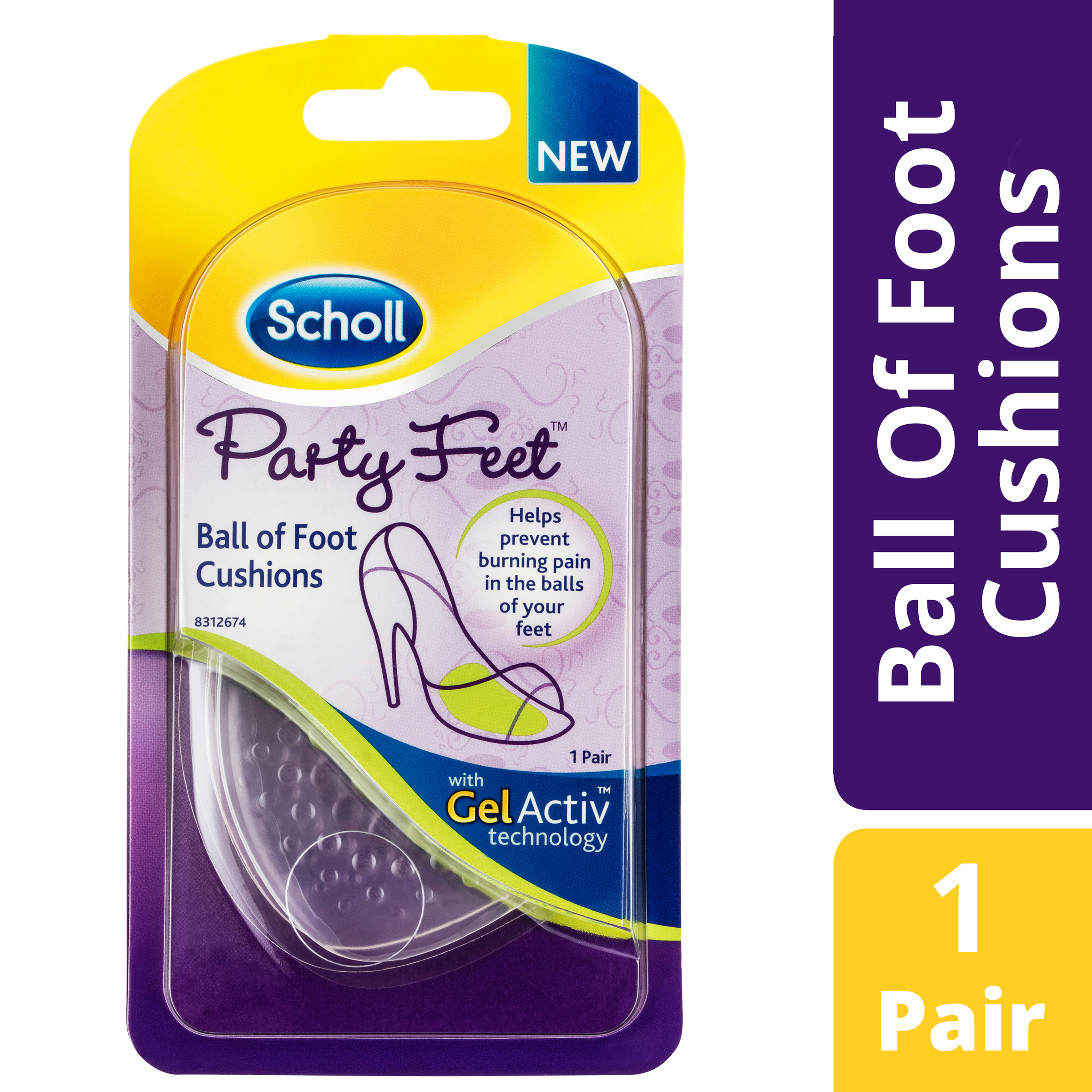 SCHOLL PARTY FEET GEL CUSHIONS 1 PAIR - Image 11