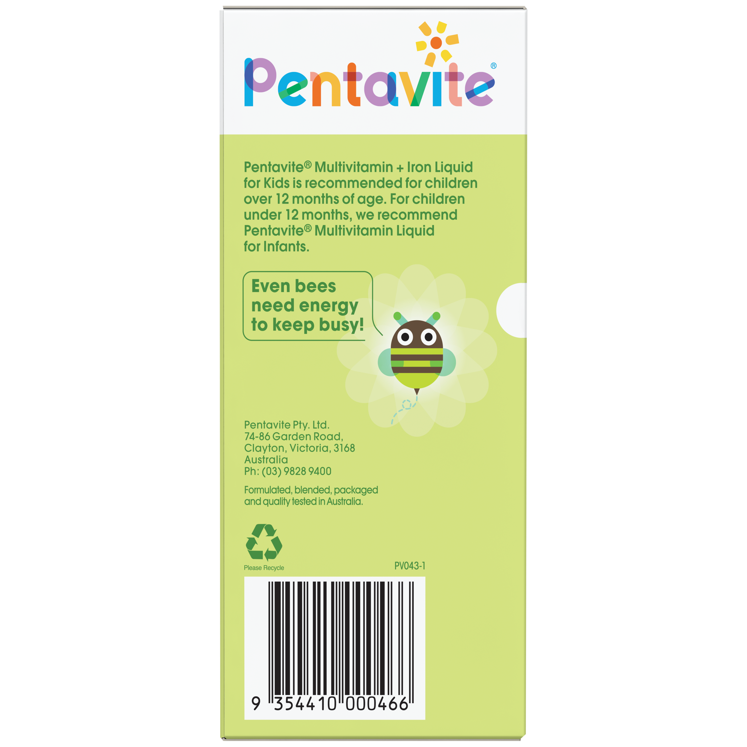 PENTA-VITE KIDS MULTIVITAMIN 1-12 YEARS LIQUID 200ML - Image 4