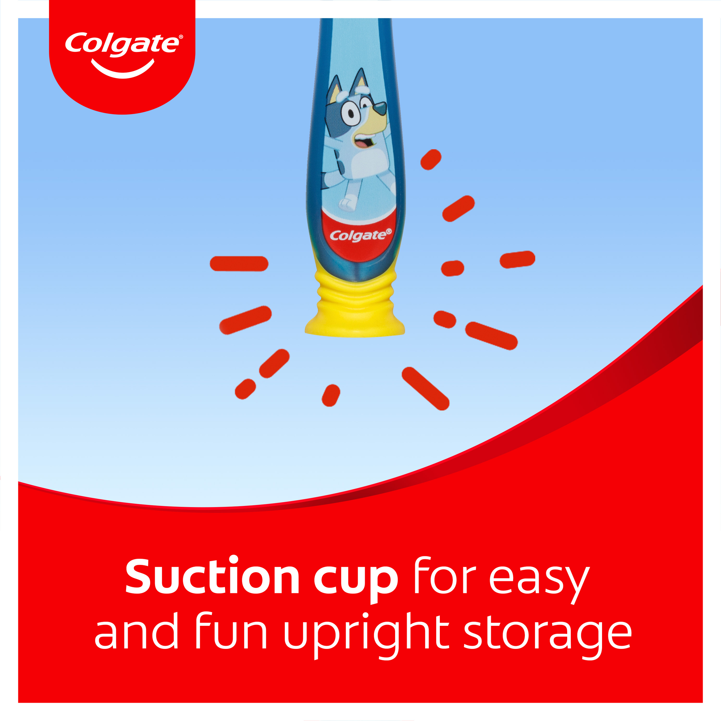 COLGATE TOOTHBRUSH KIDS BLUEY EXTRA SOFT 2-5 YEARS 1 PACK - Image 6