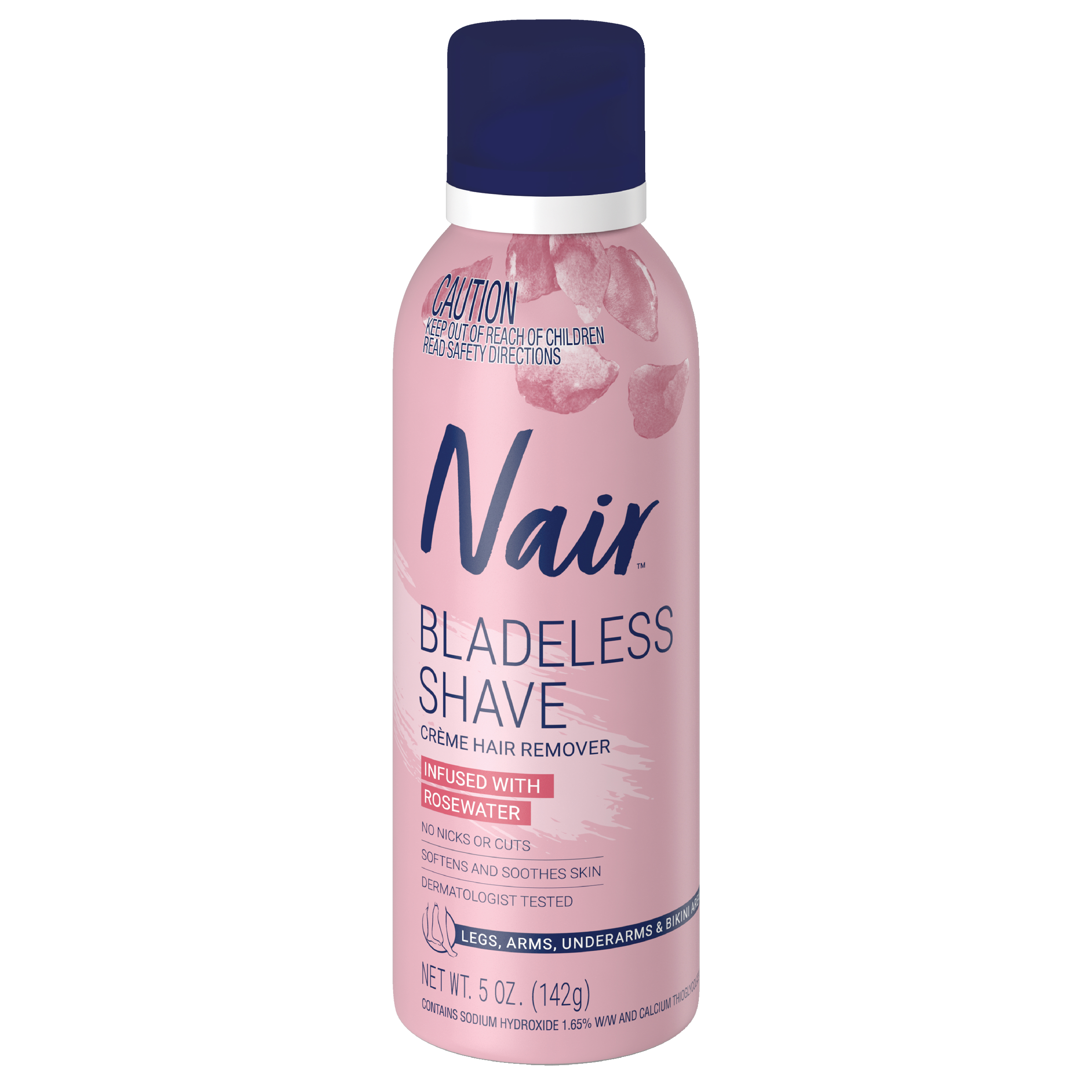 NAIR BLADELESS SHAVE HAIR REMOVER ROSEWATER 142G