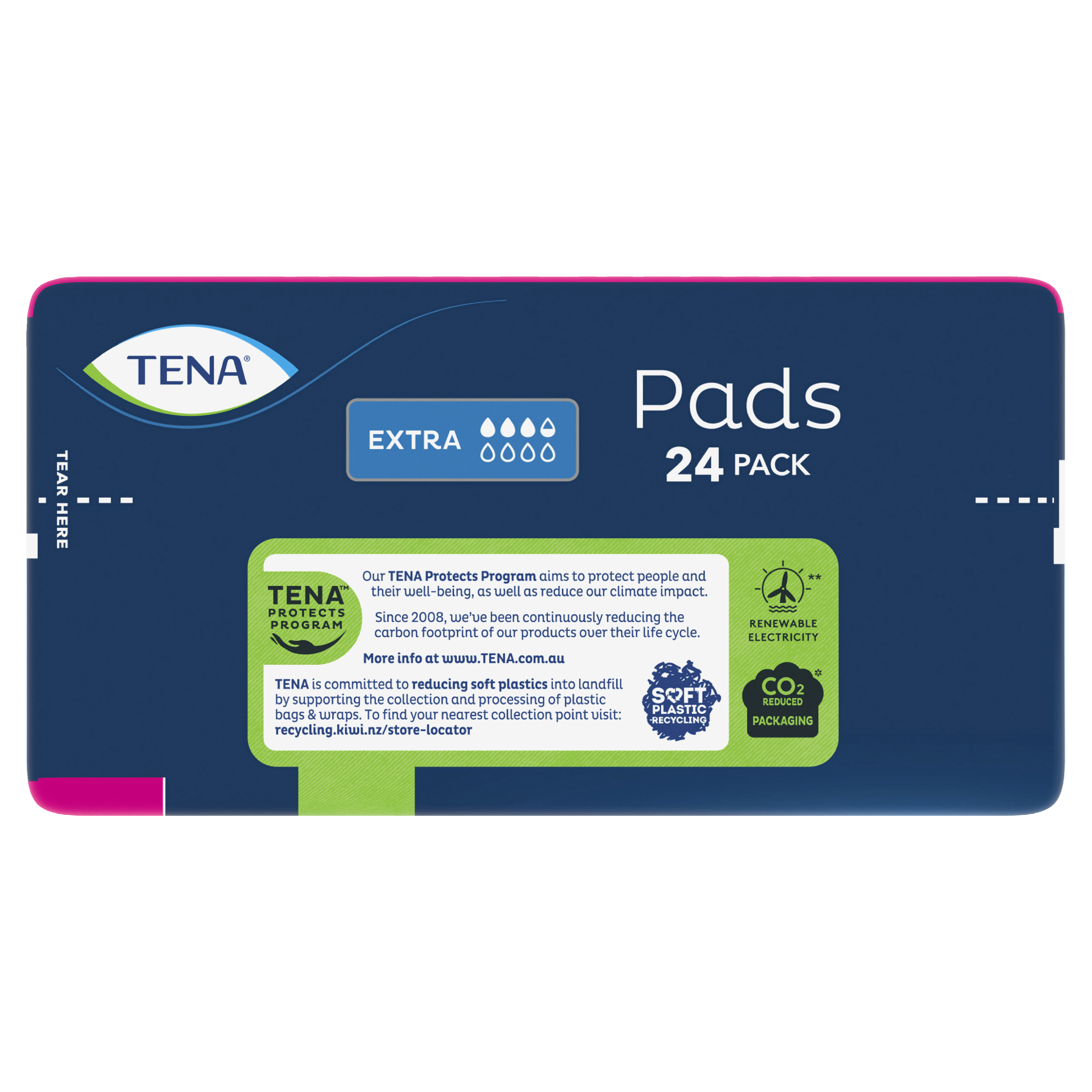 TENA PADS EXTRA STANDARD LENGTH 3.5D VALUE PACK 24 PACK - Image 5