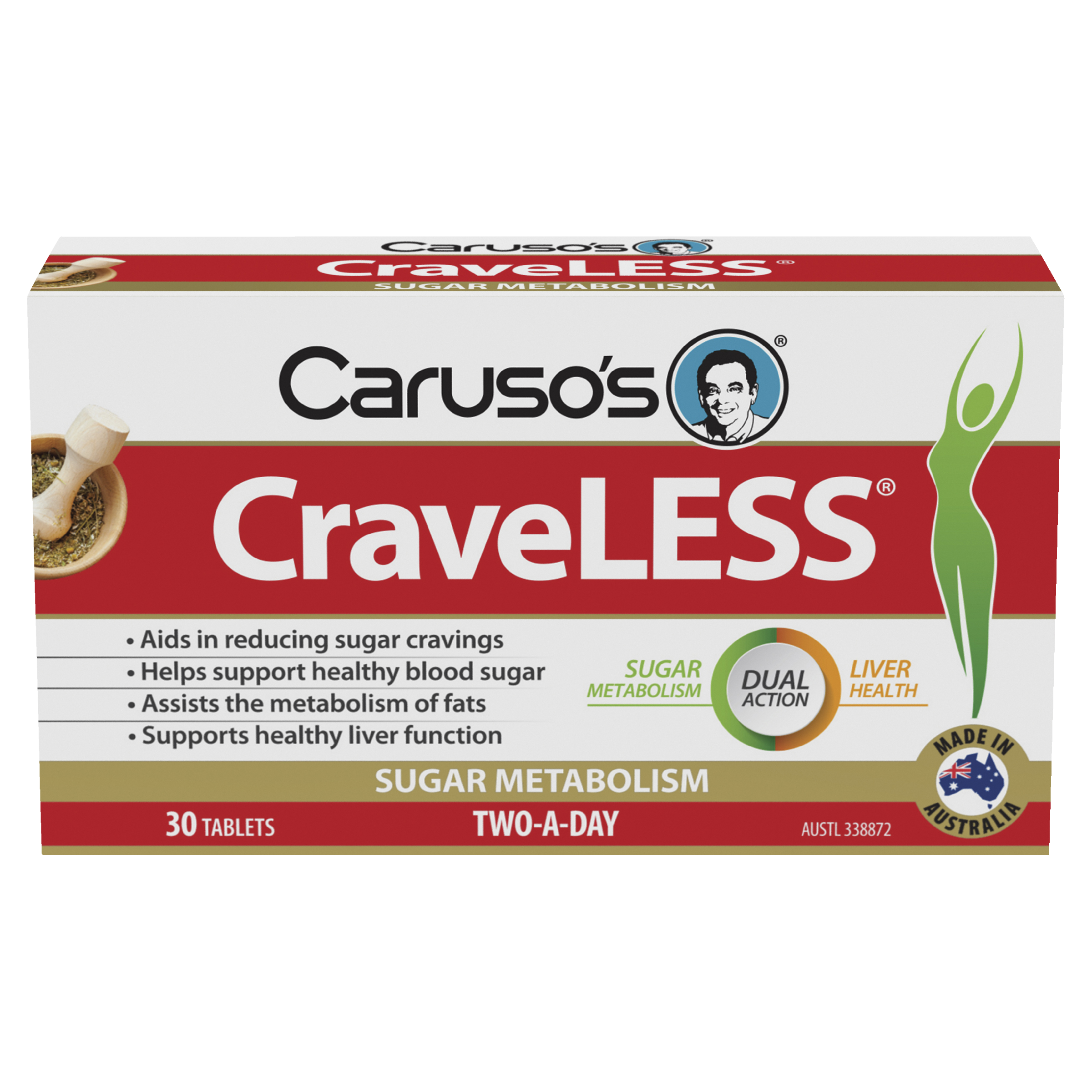 CARUSOS CRAVELESS 30 TABLETS