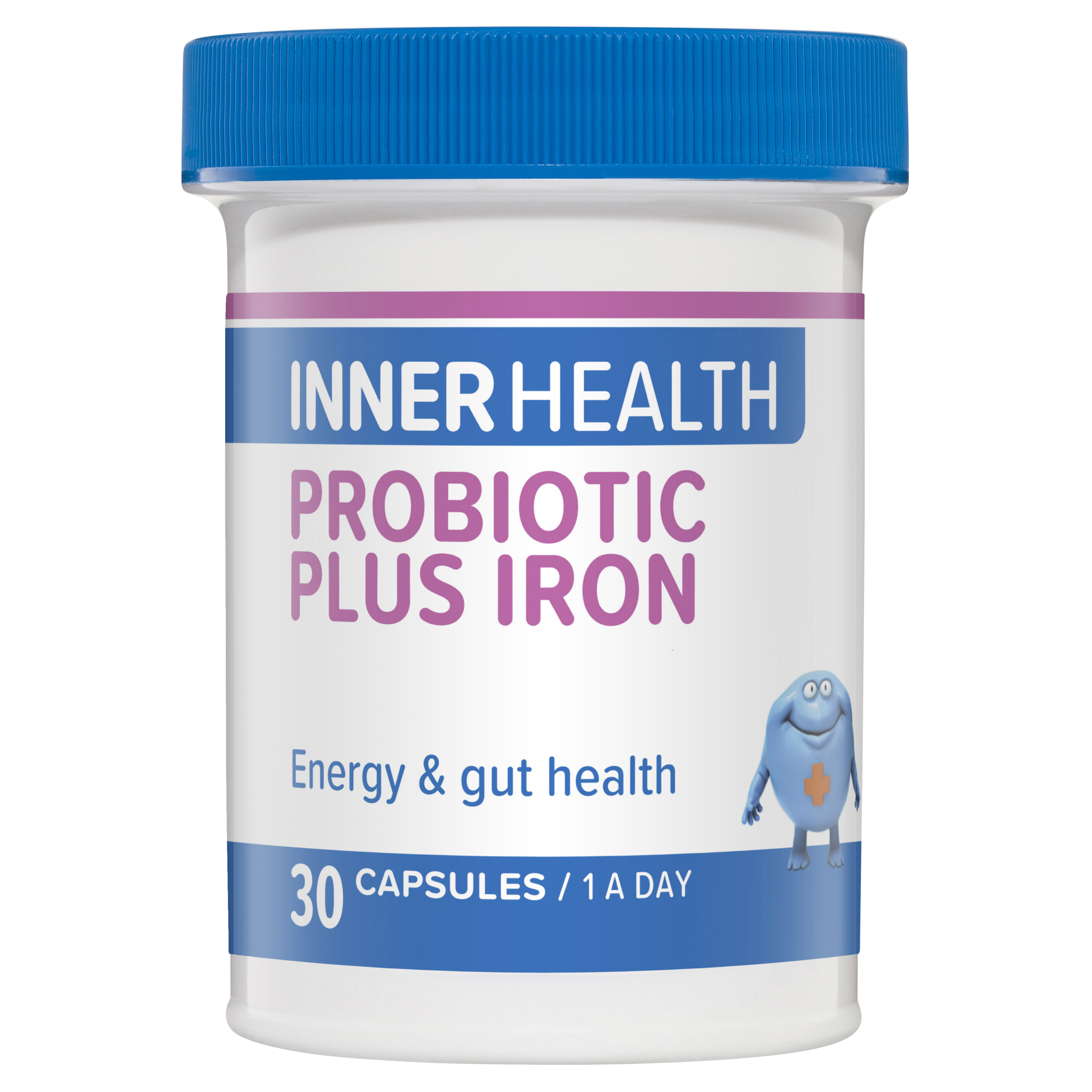 INNER HEALTH PROBIOTIC PLUS IRON 30 CAPSULES - Image 3
