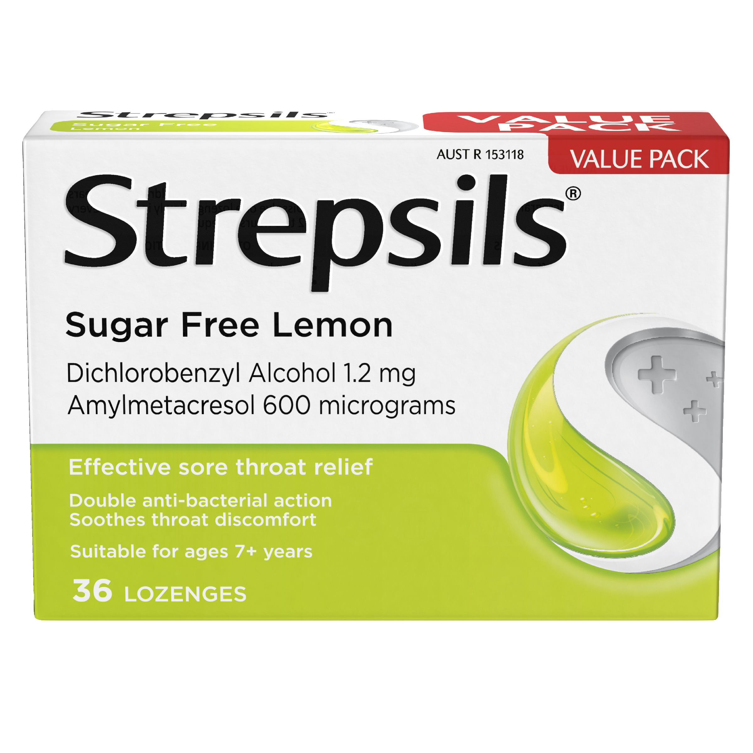 STREPSILS LEMON SUGAR FREE 16 LOZENGES - Image 5